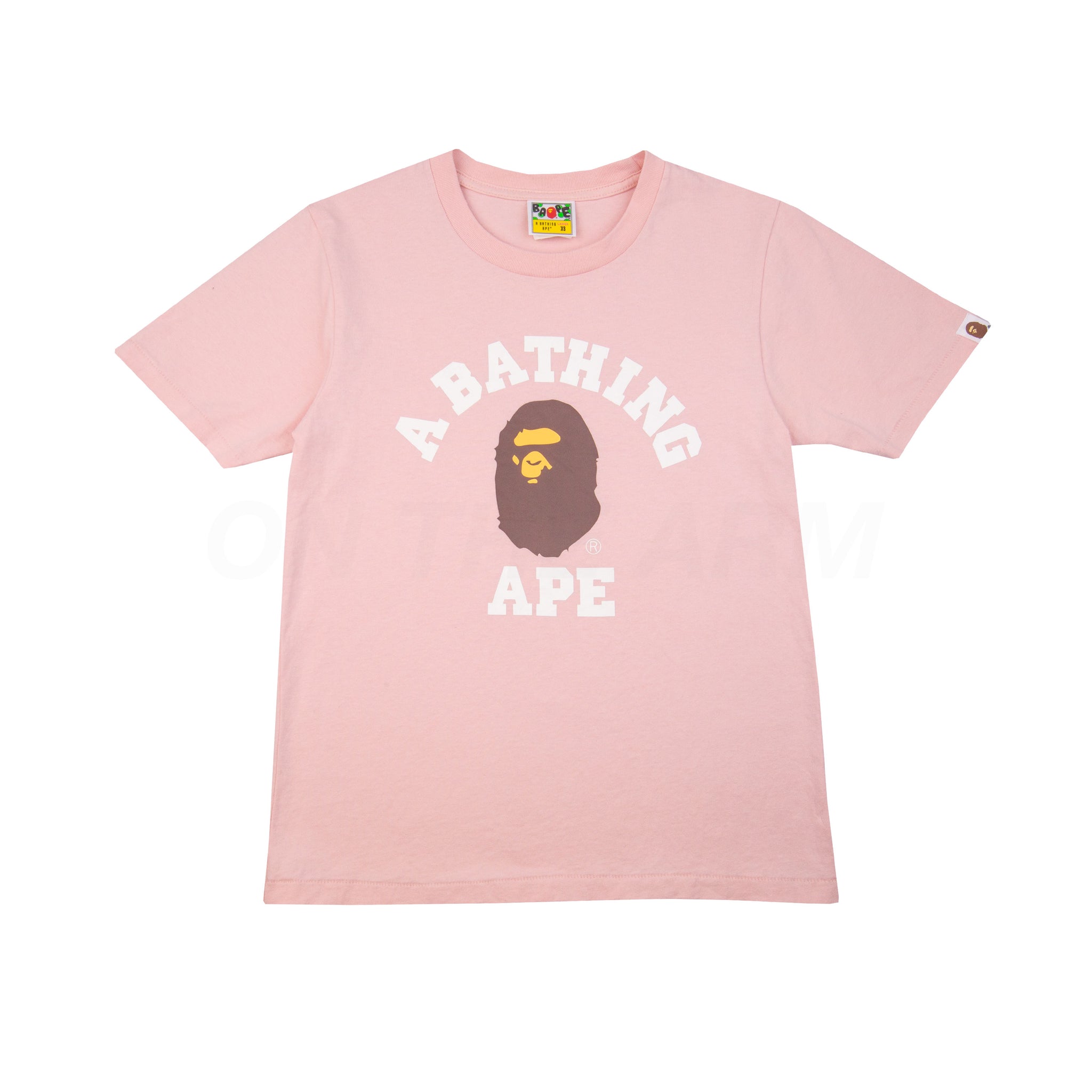 Bape Pink College Tee PRE-OWNED