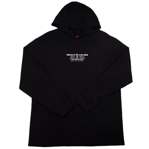 Supreme Black World Class 94 Hooded L/S PRE-OWNED