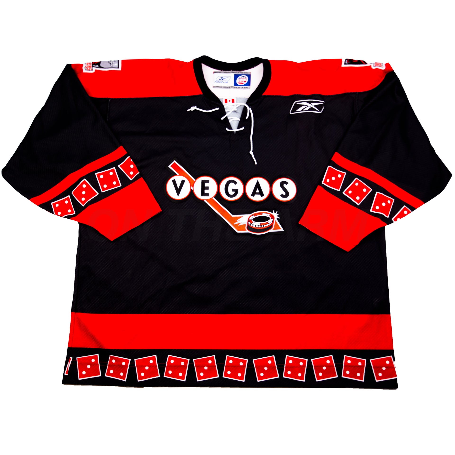 Vintage Black Las Vegas Wranglers Reebok Jersey (2000's)