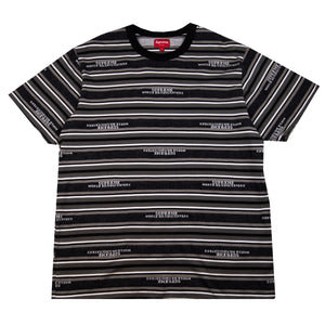 Supreme Striped World Headquarters Tee PRE-OWNED