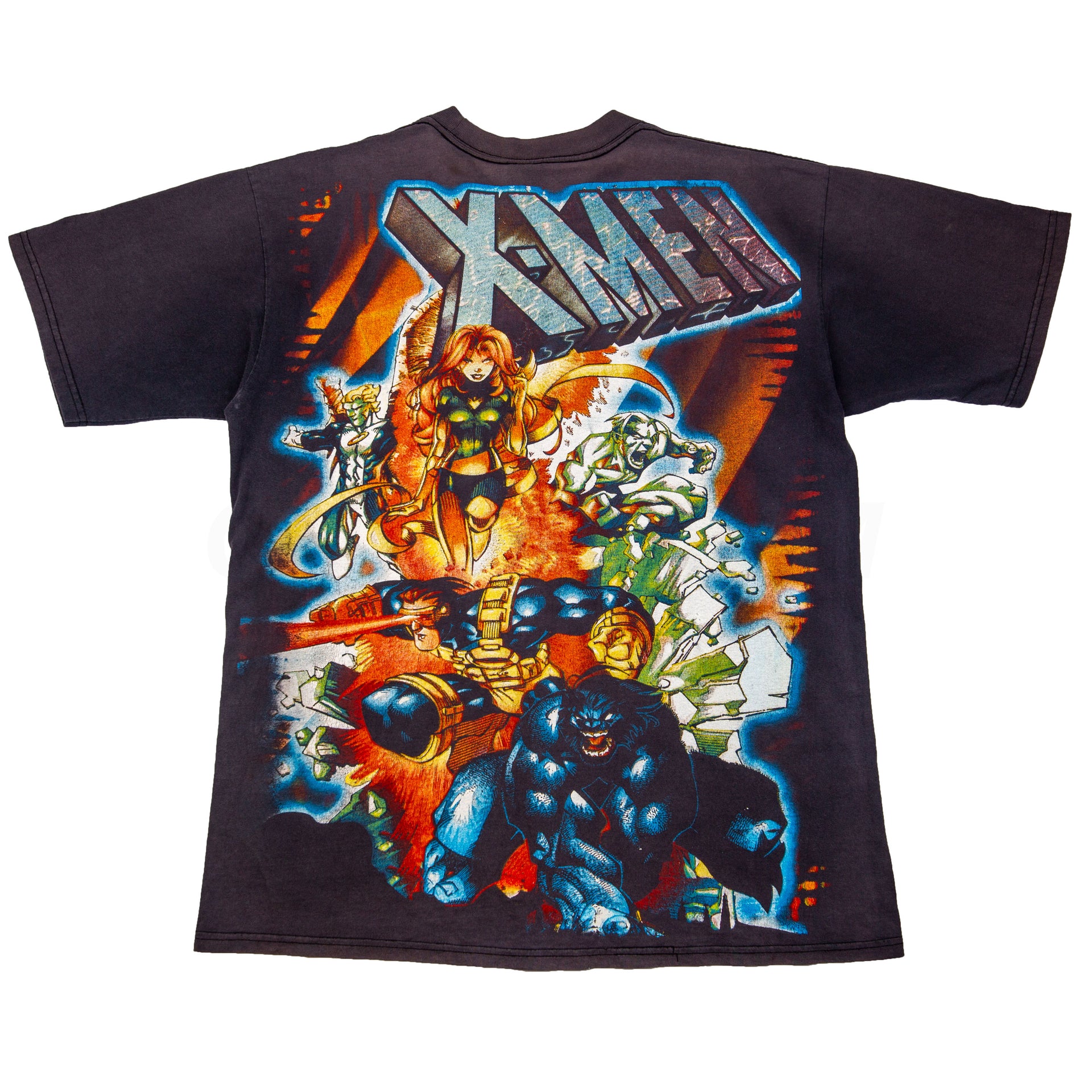 Vintage Black X-Men All Over Print Resurreccion Tee (1990's)