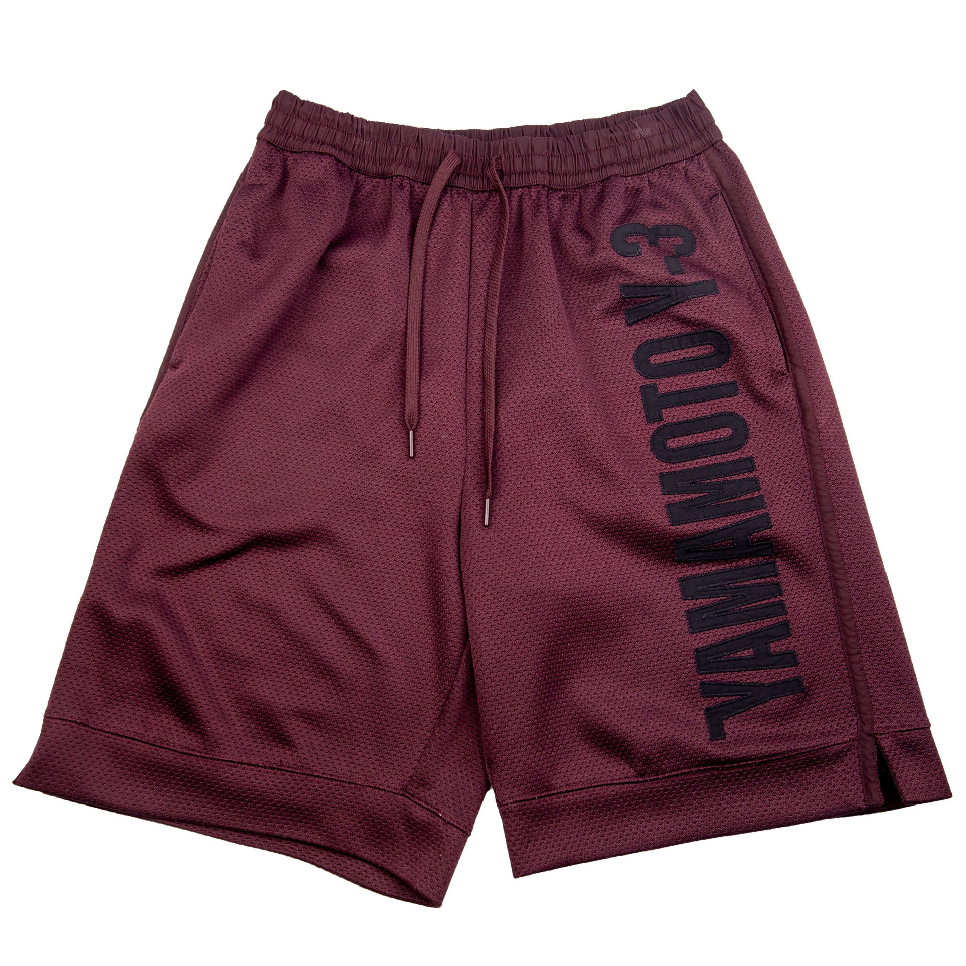 Yohji Yamamoto Y-3 Maroon Basketball Shorts PRE-OWNED