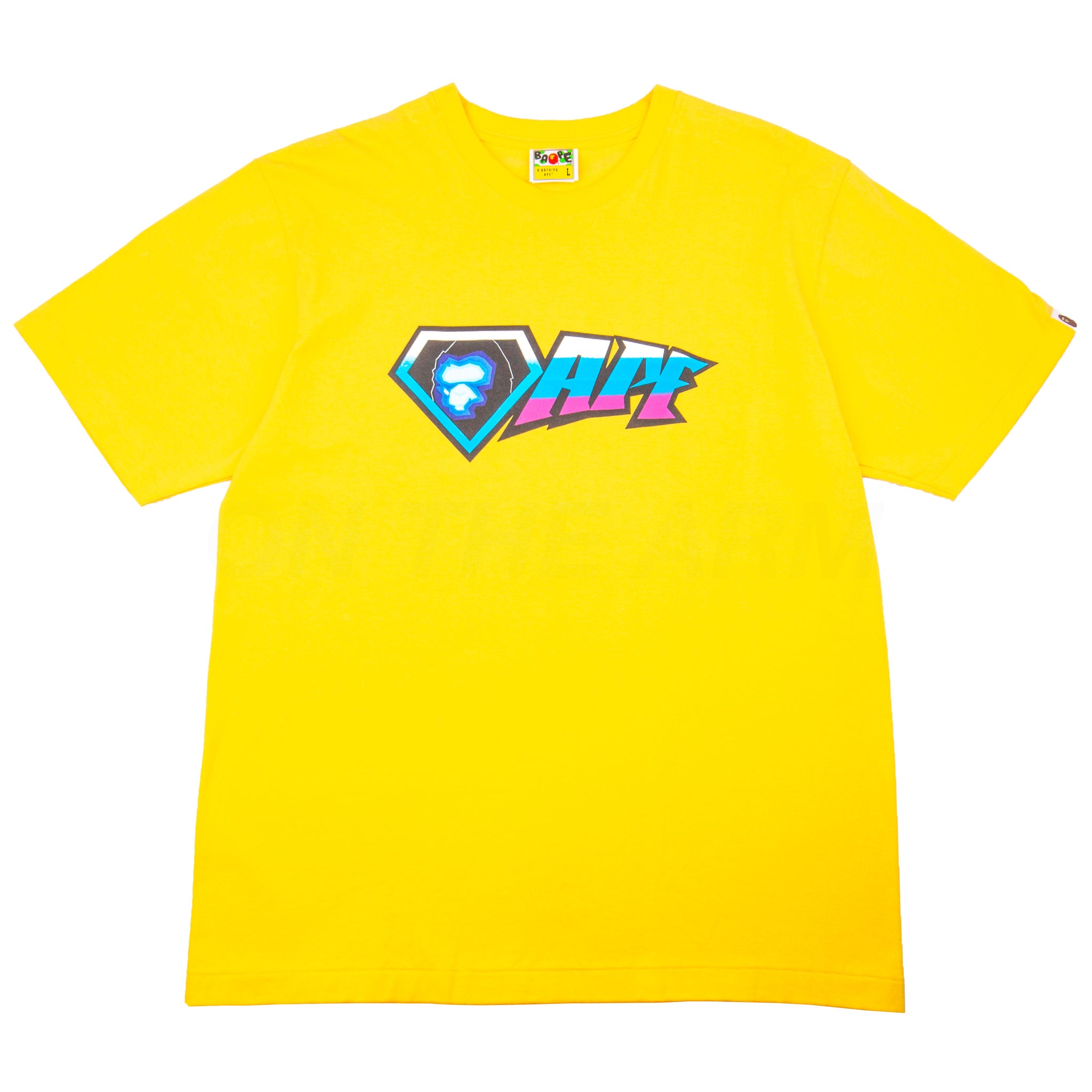 Bape Yellow Superman Logo Tee