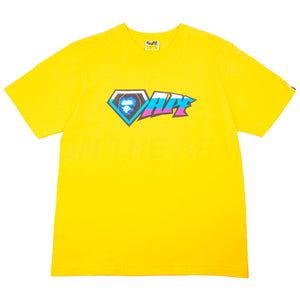 Bape Yellow Superman Logo Tee