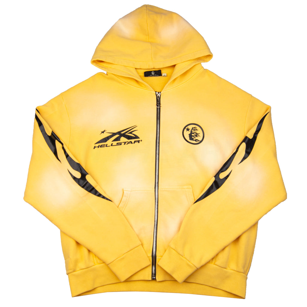 Hellstar Sports Yellow Zip Up – On The Arm Hellstar Sports Yellow Zip Up – On The Arm