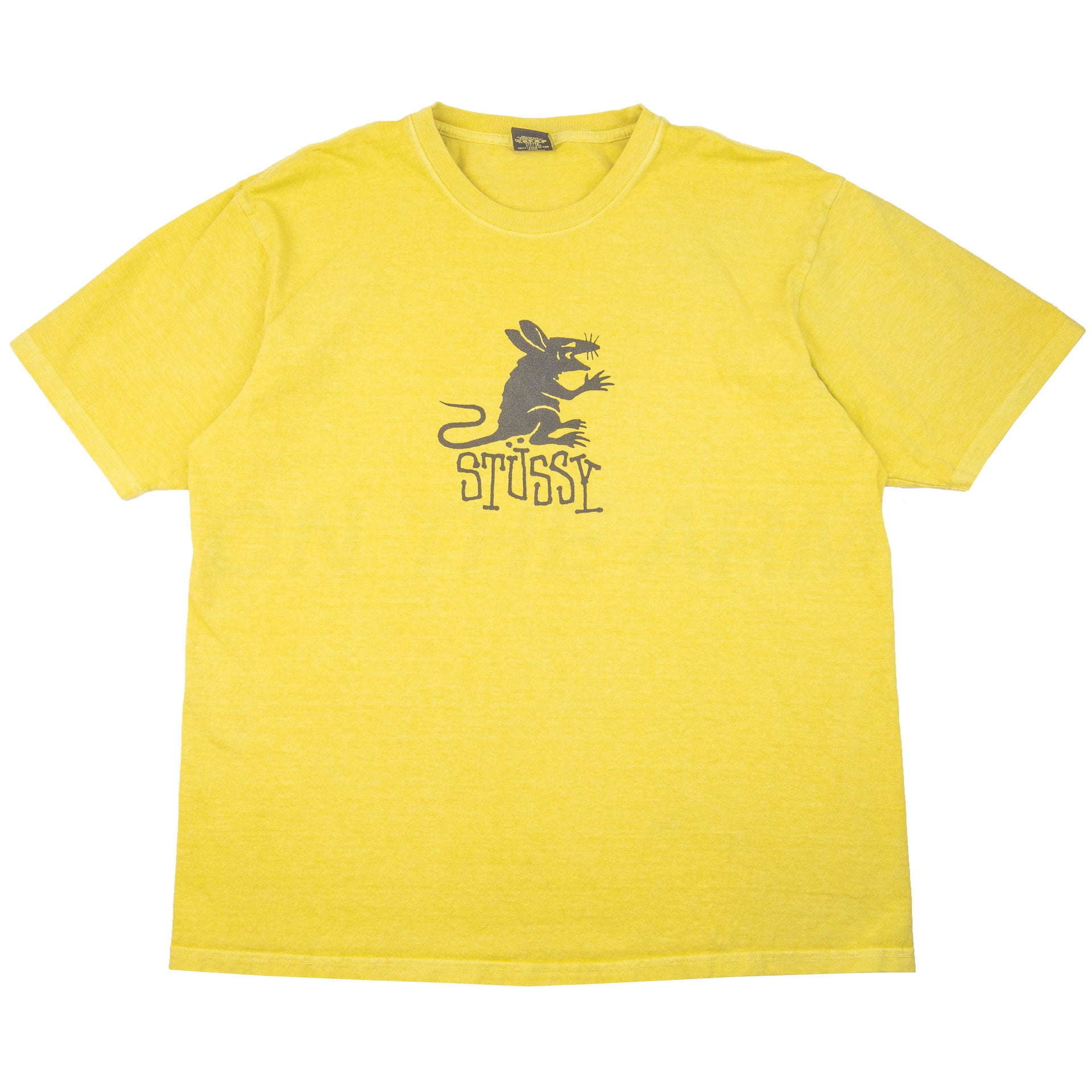 Stussy Pigment Yellow Rat Tee PRE-OWNED