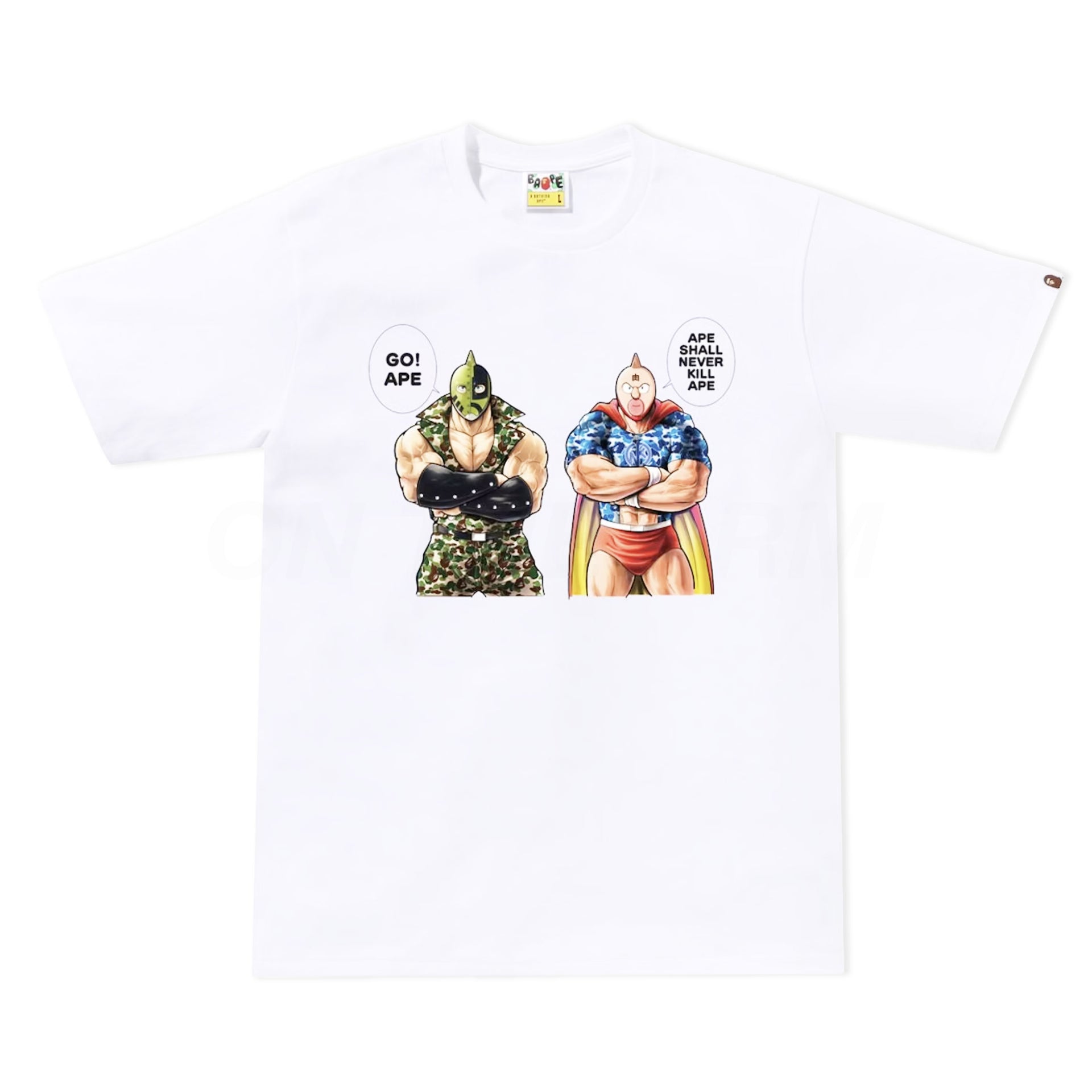 Bape Gallery White Yudetamago Tee