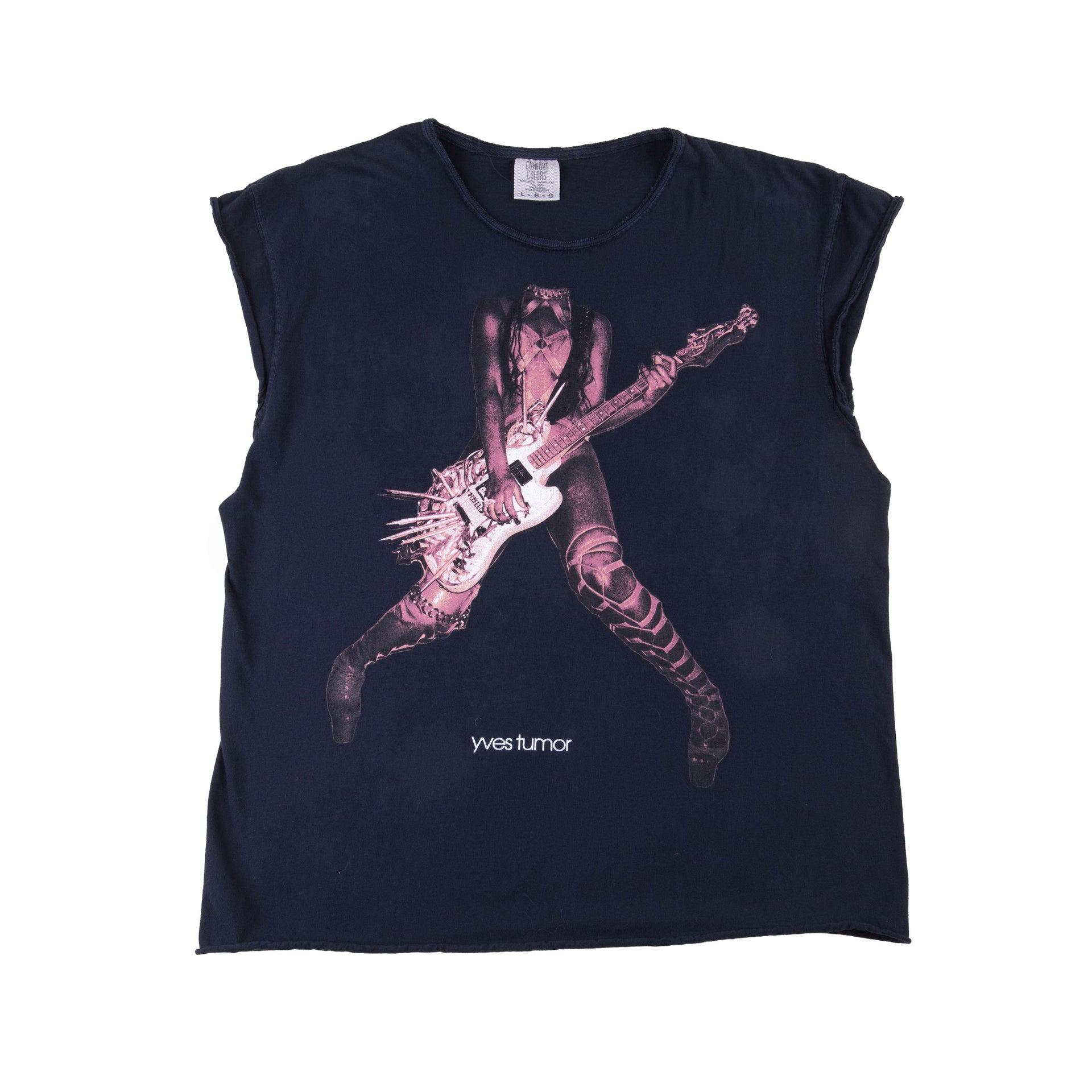 Yves Tumor Black Jackie Cropped Sleeveless Tee PRE-OWNED