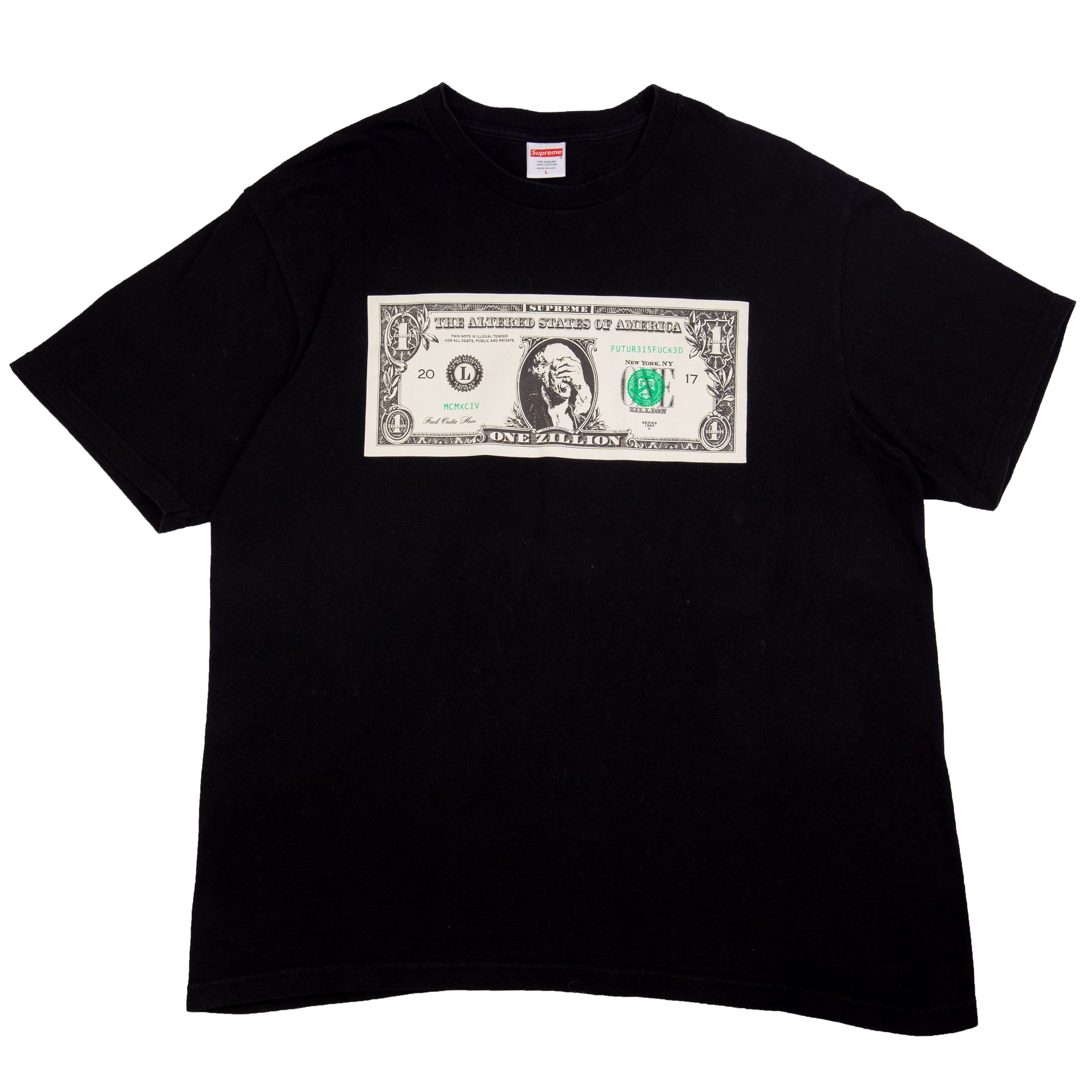 Supreme Black Zillion Dollar Tee PRE-OWNED