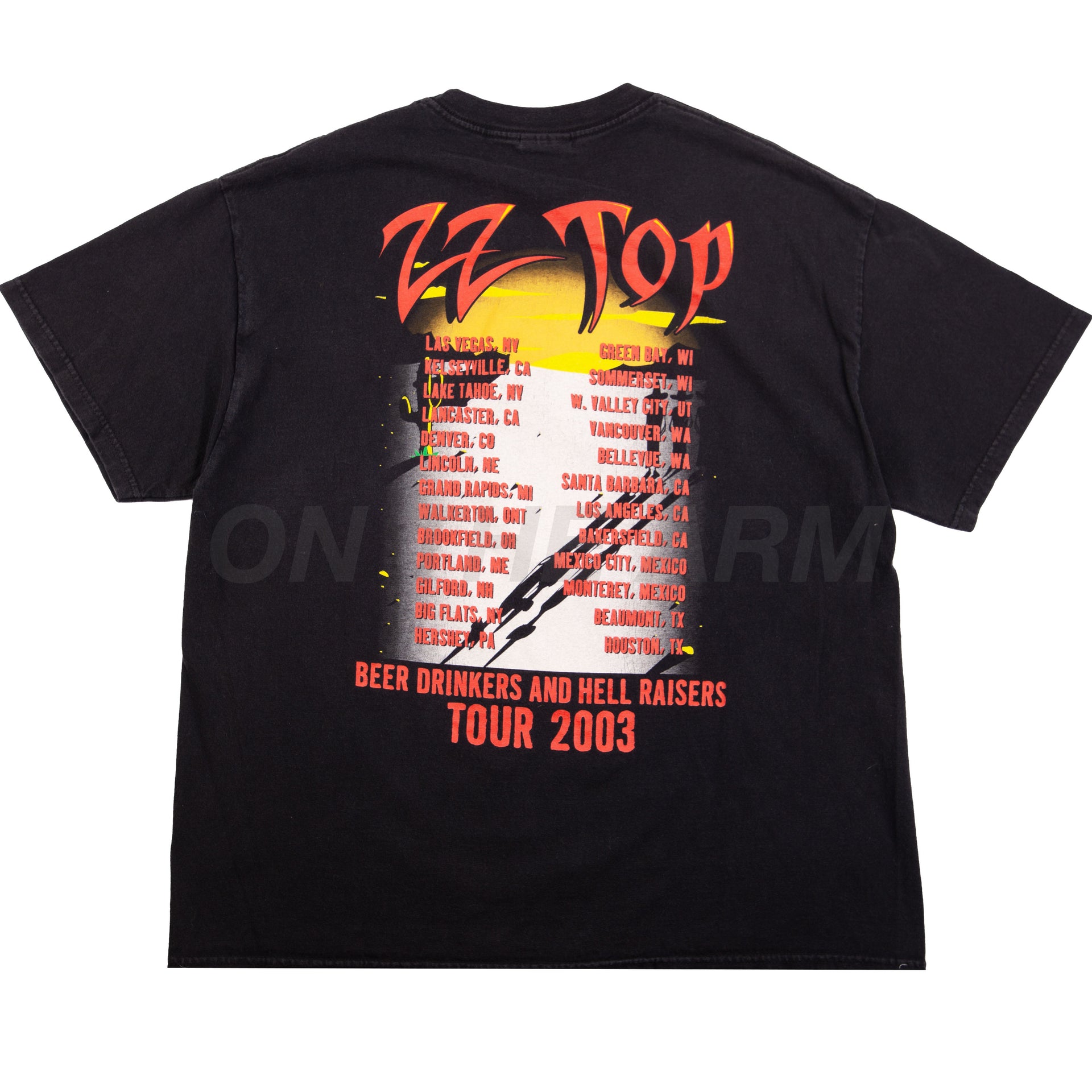 Vintage Black ZZ Top Tour Tee (2003)