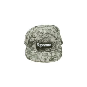 Supreme Green 100 Dollar Camp Cap