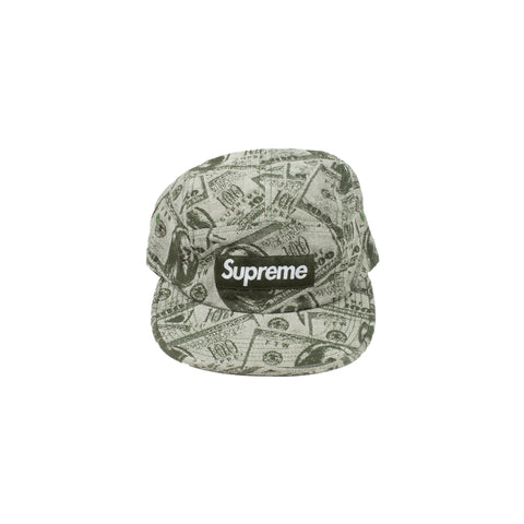 Supreme Green 100 Dollar Camp Cap