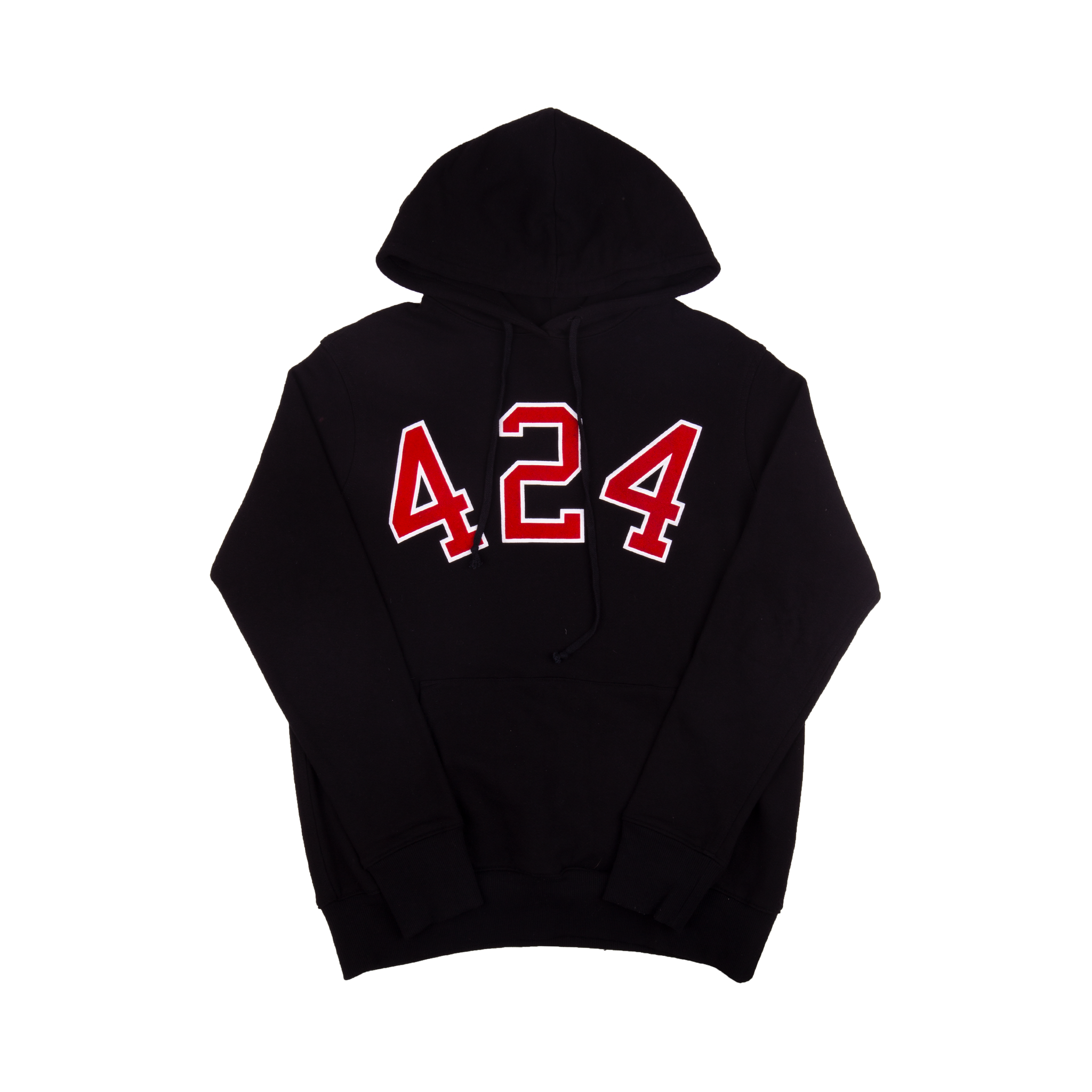 424 Black Logo Hoodie
