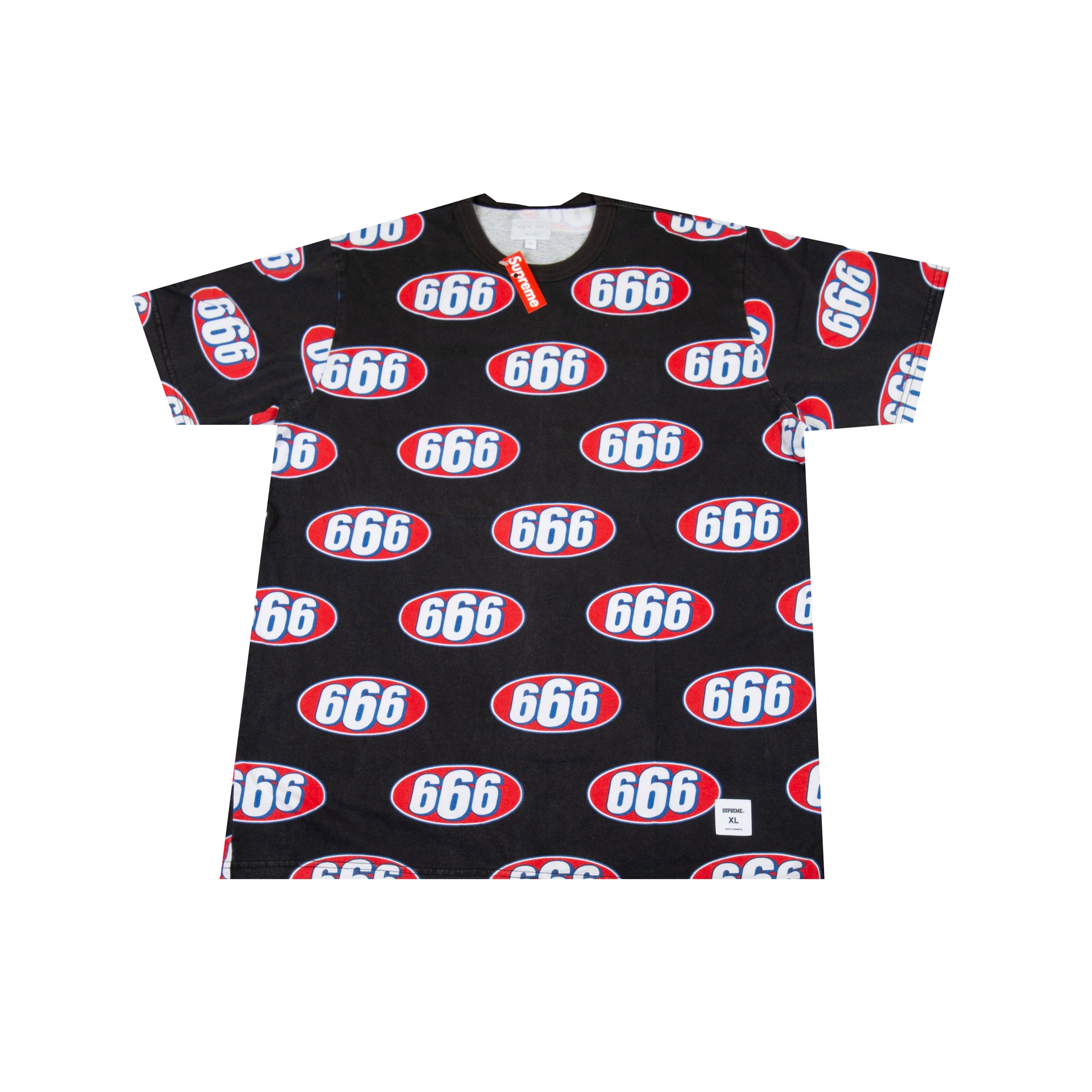 Supreme Black 666 Tee