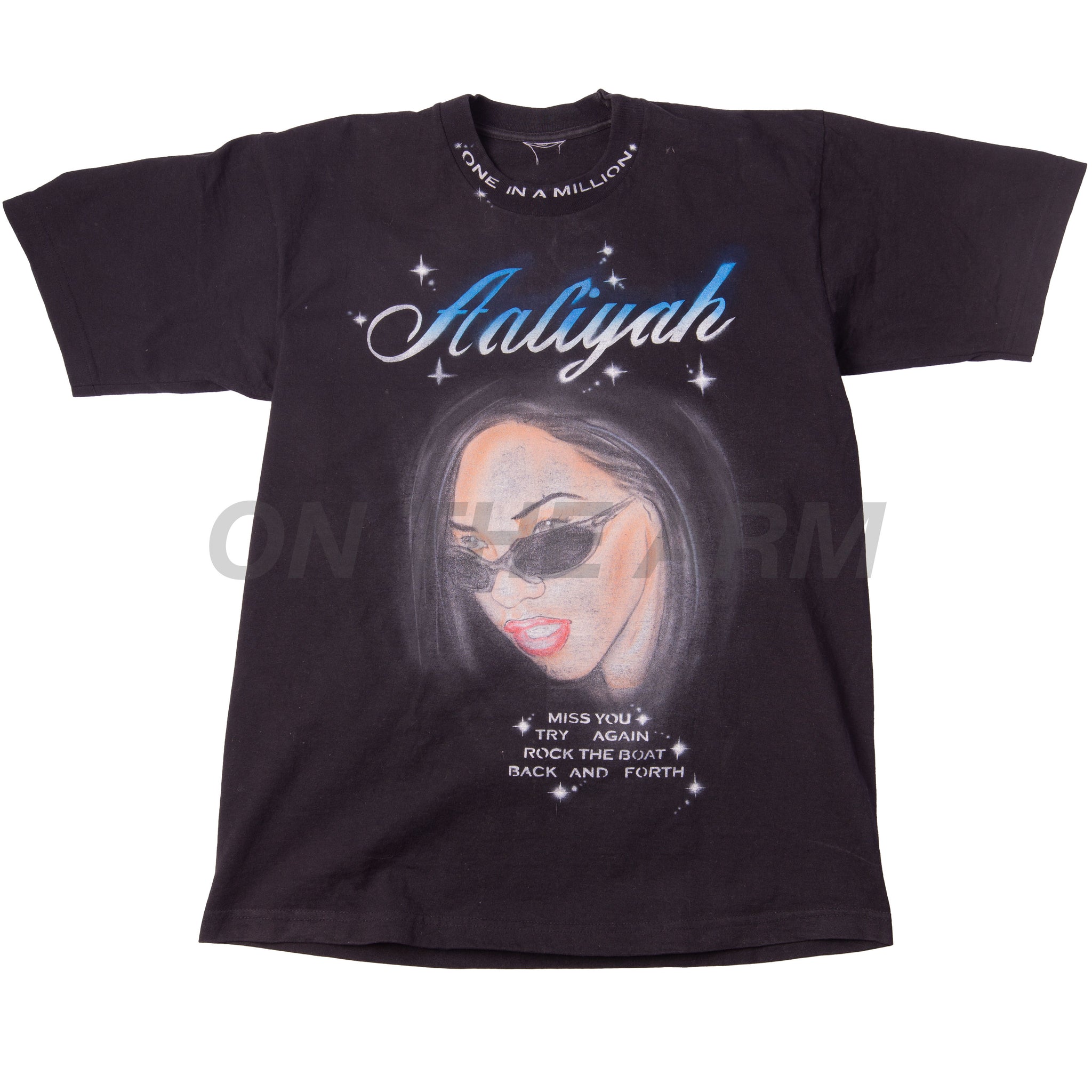 D Bruze Black Aaliyah Airbrush Tee USED