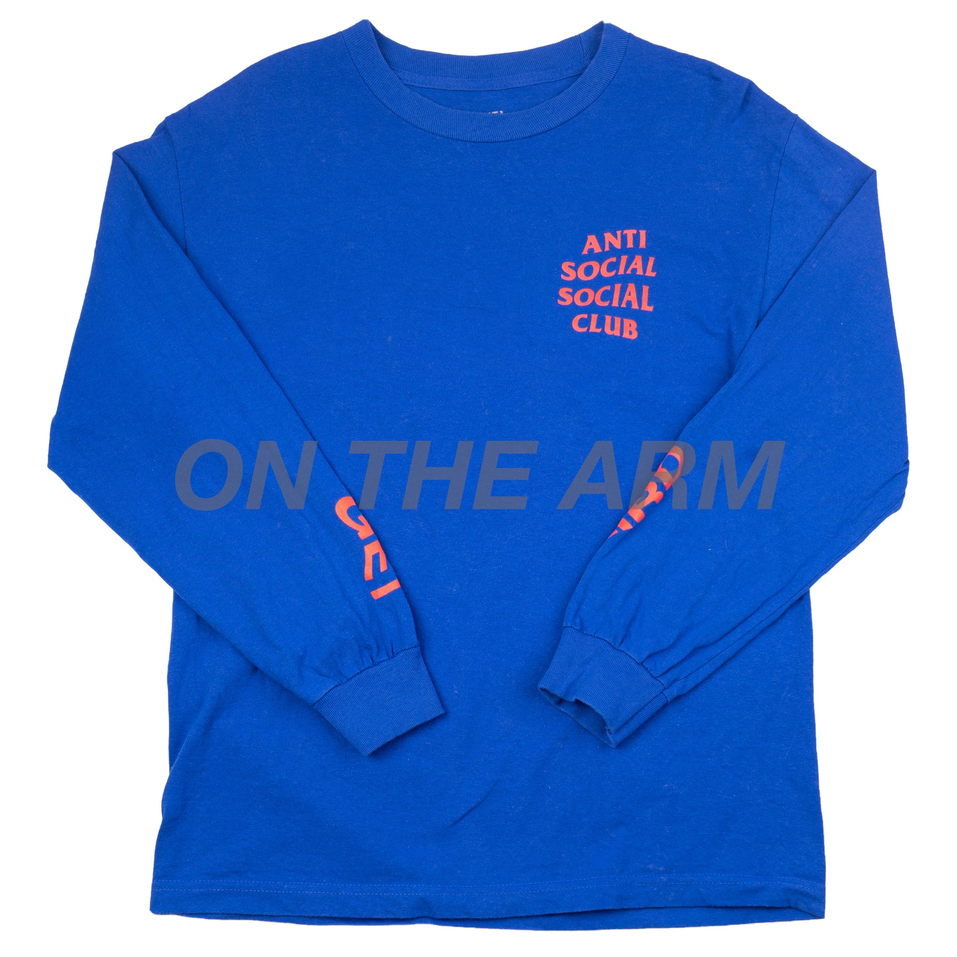 Anti Social Social Club Blue Get Weird L/S Tee USED