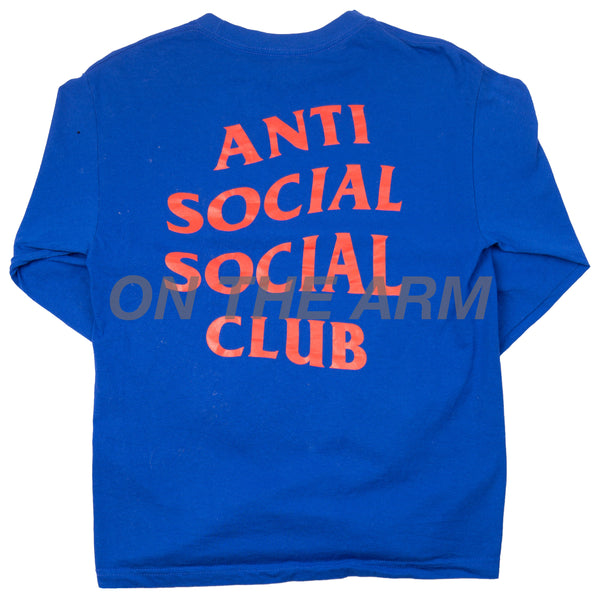 Anti Social Social Club Blue Get Weird L/S Tee USED