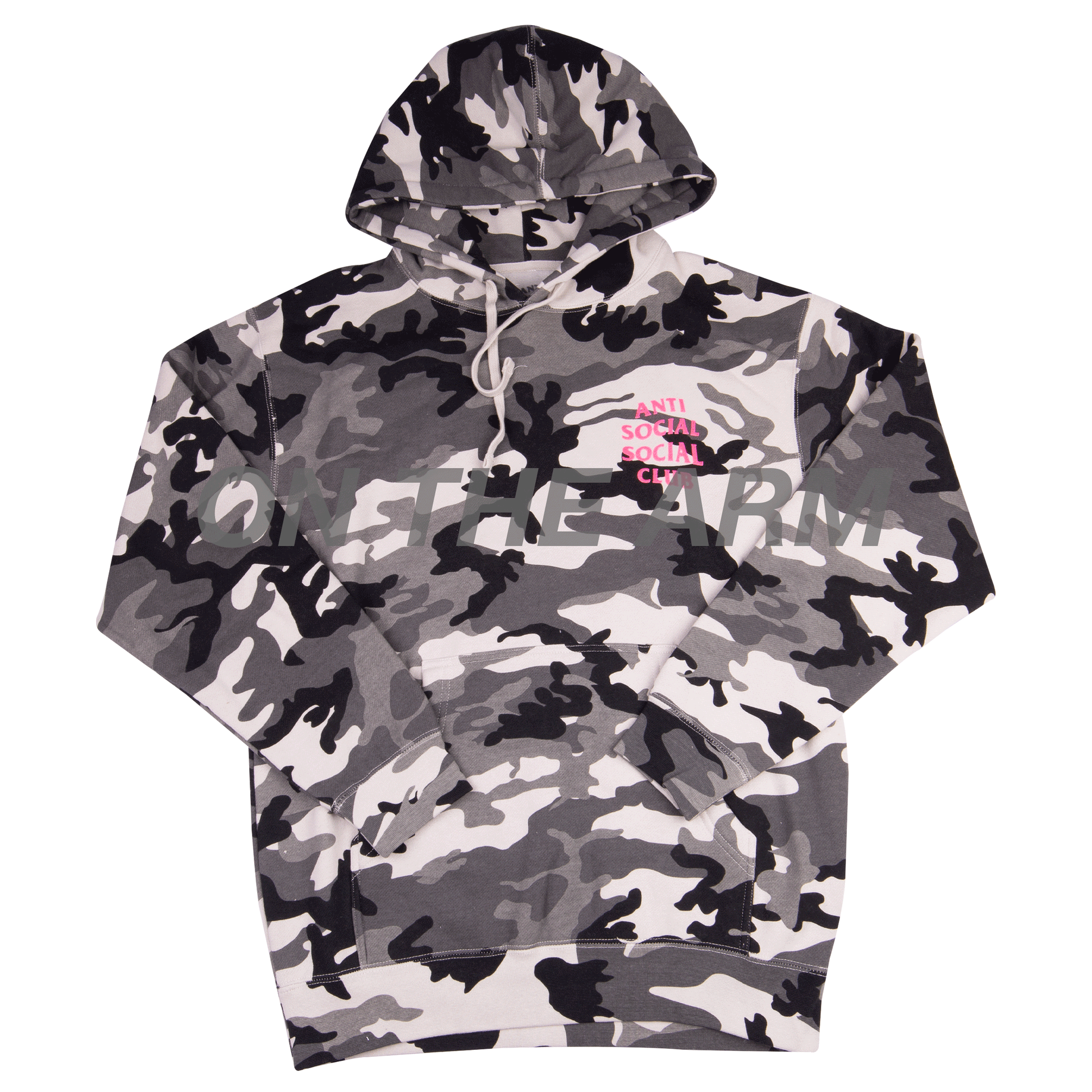 Anti Social Social Club Pink Frozen Camo Hoodie
