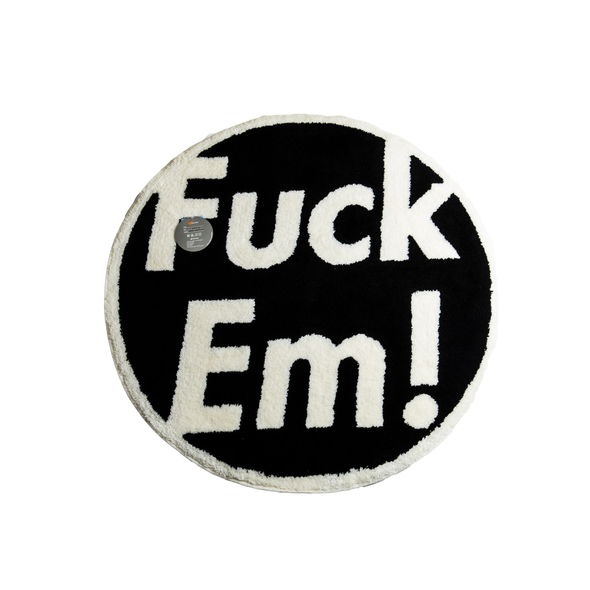 Supreme Black Fuck Em Rug