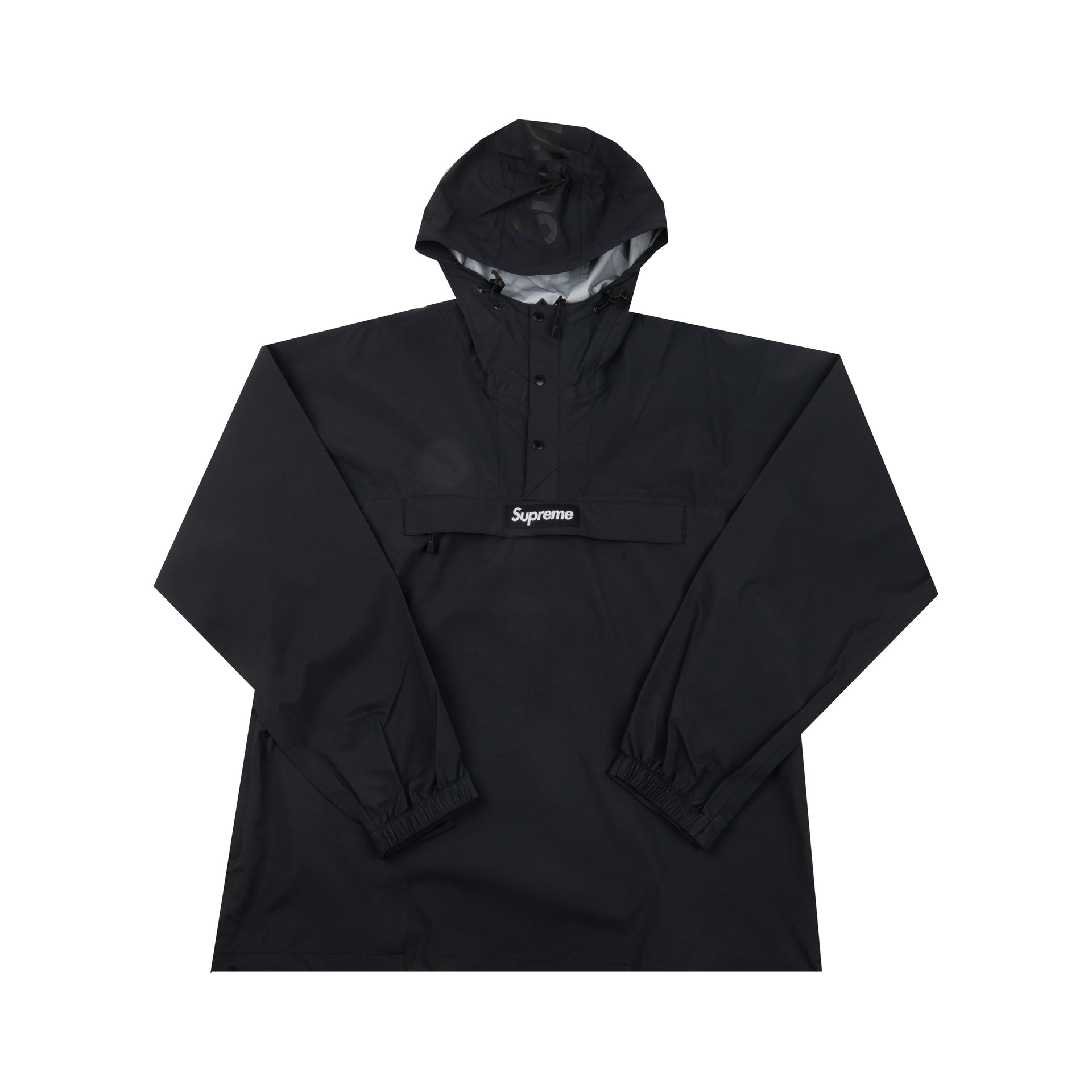 Supreme Black Taped Seam Anorak