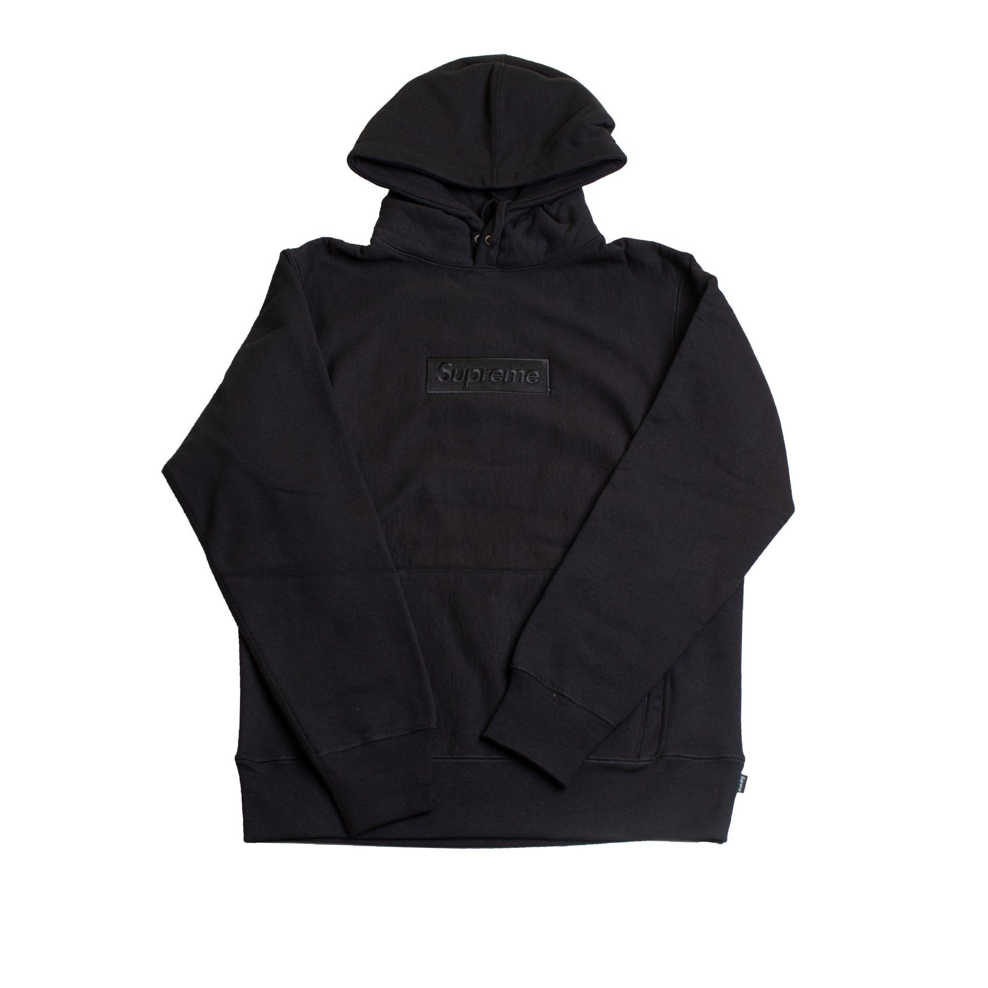 Supreme Black Tonal Box Logo Hoodie