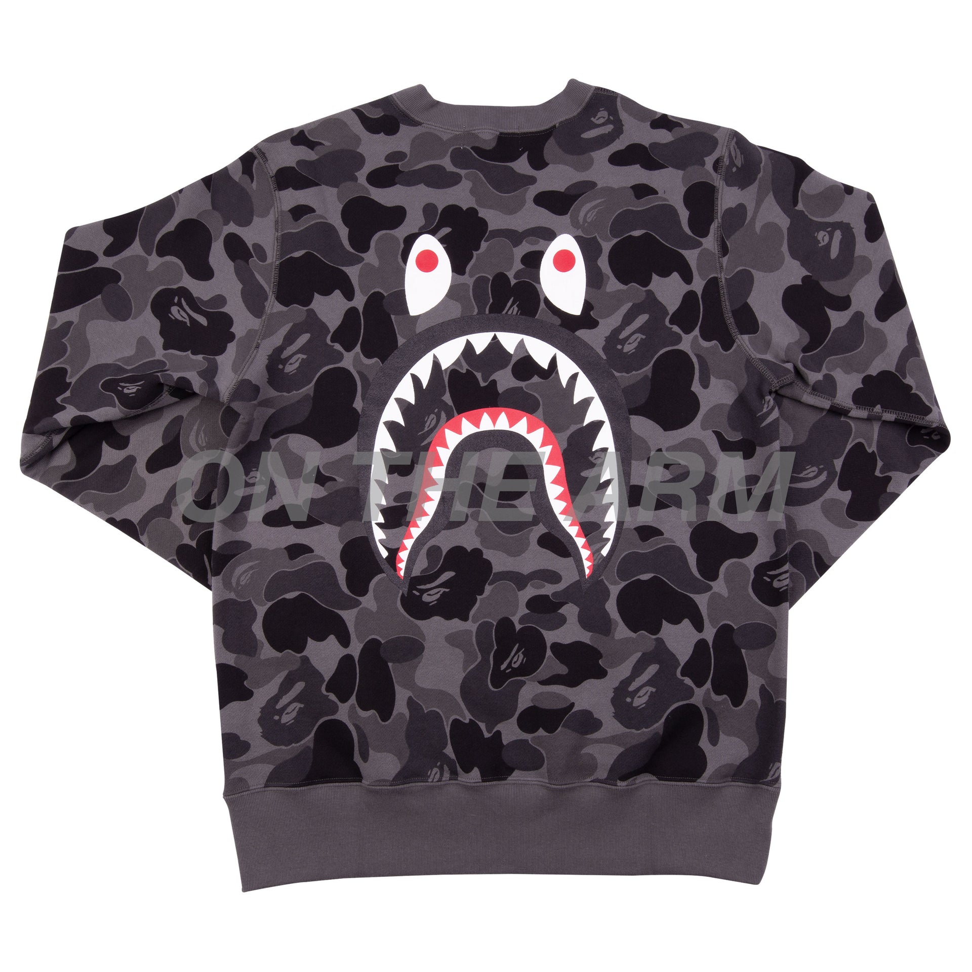 Bape Black ABC Camo Shark Crew