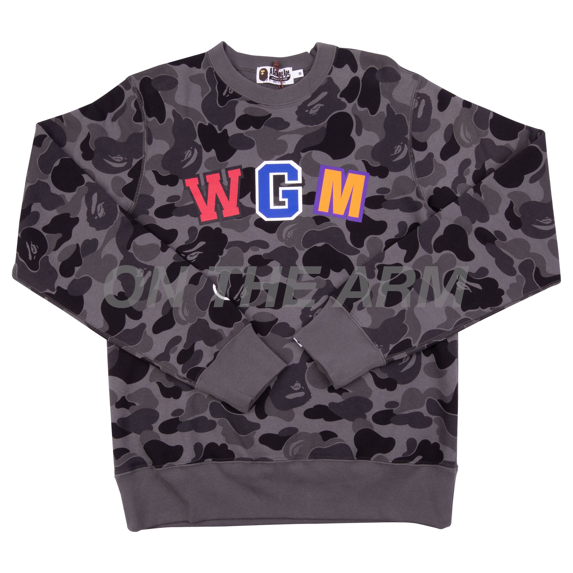 Bape Black ABC Camo Shark Crew