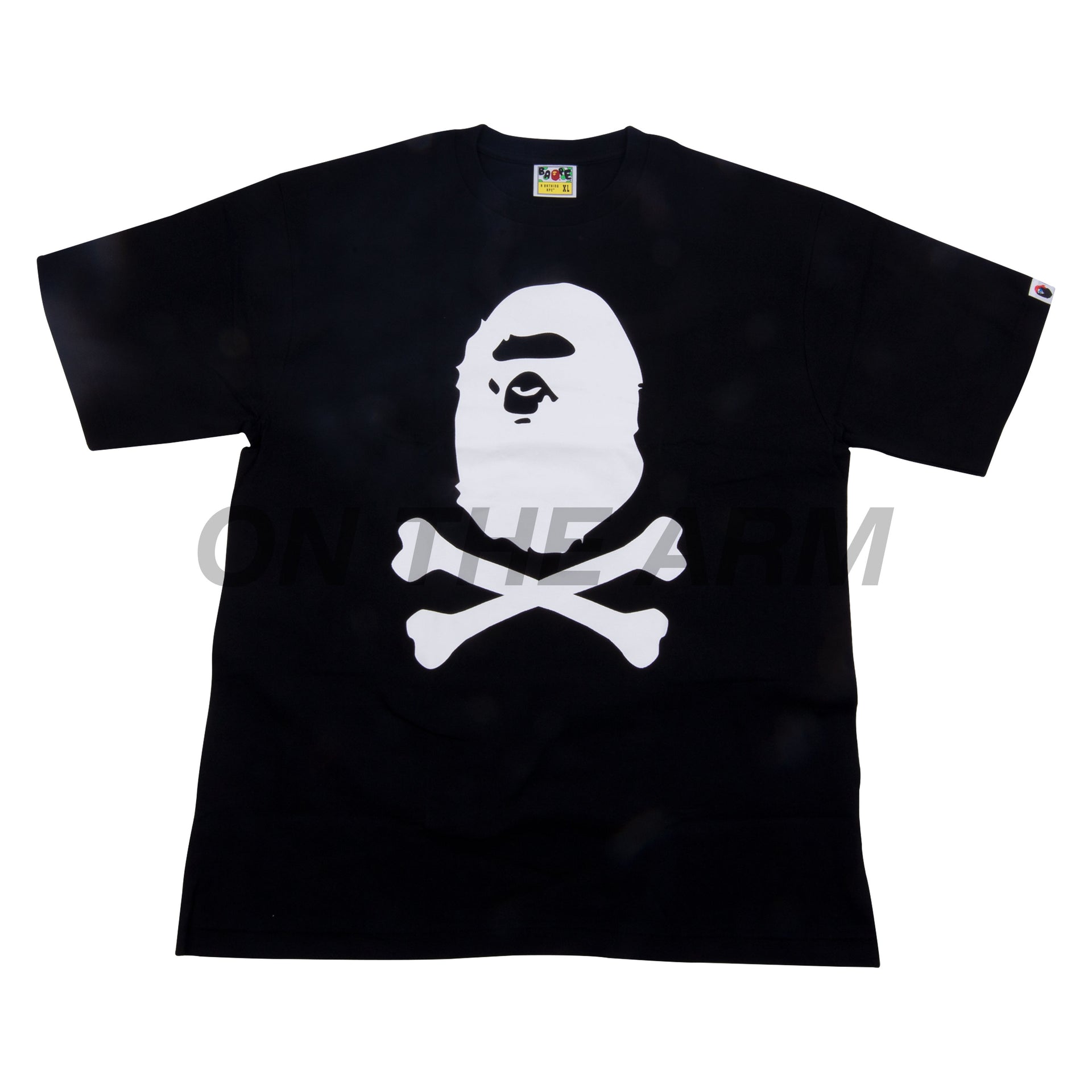 Bape Black Ape Head Crossbones Tee