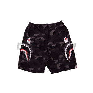 Bape Black Camo Shark Water Shorts