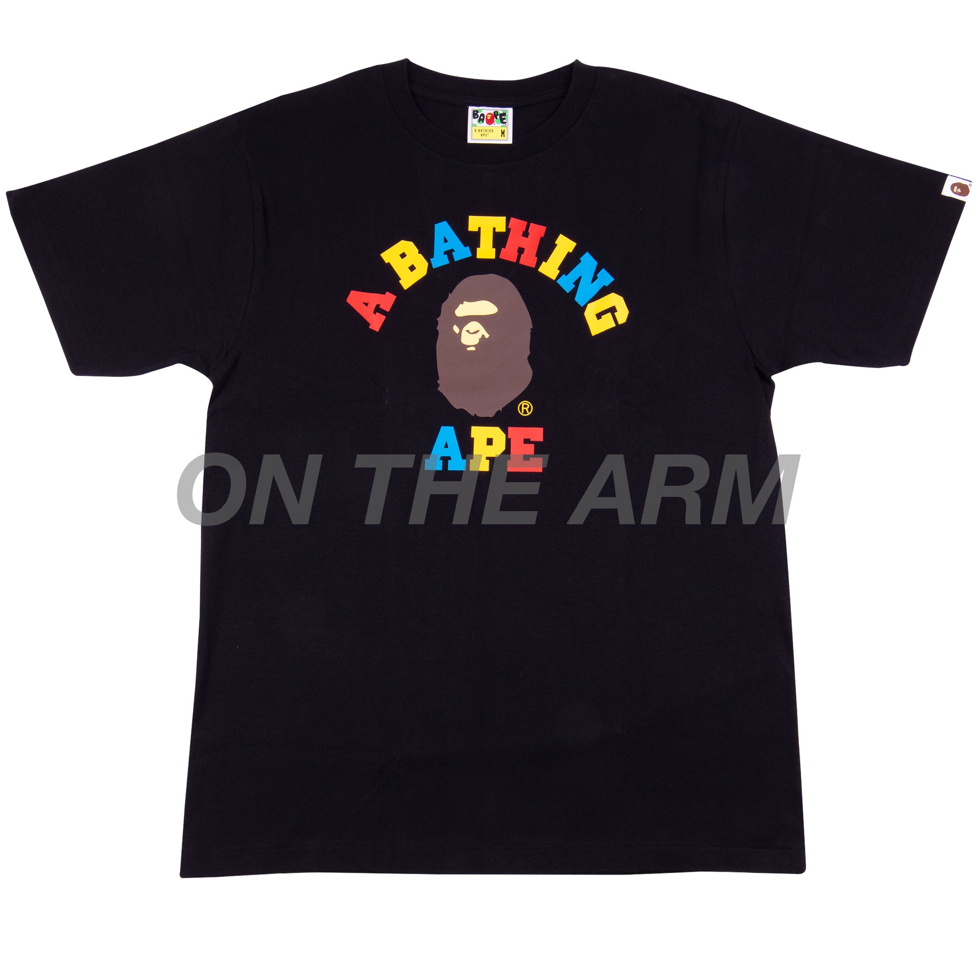 Bape Black Colors College Tee