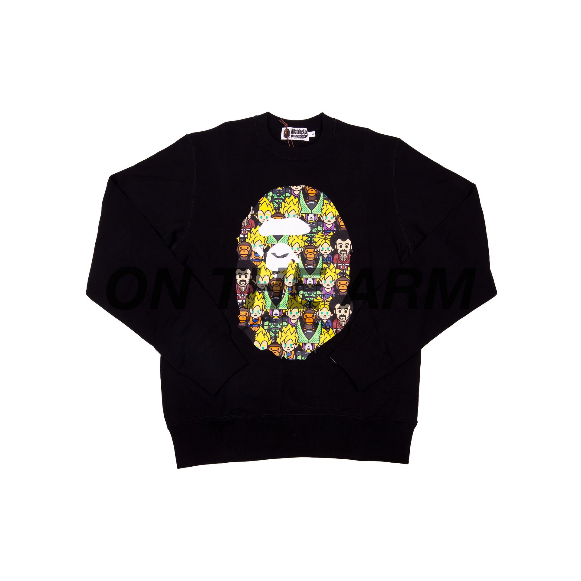 Bape Black DBZ Cell Games Ape Head Crew