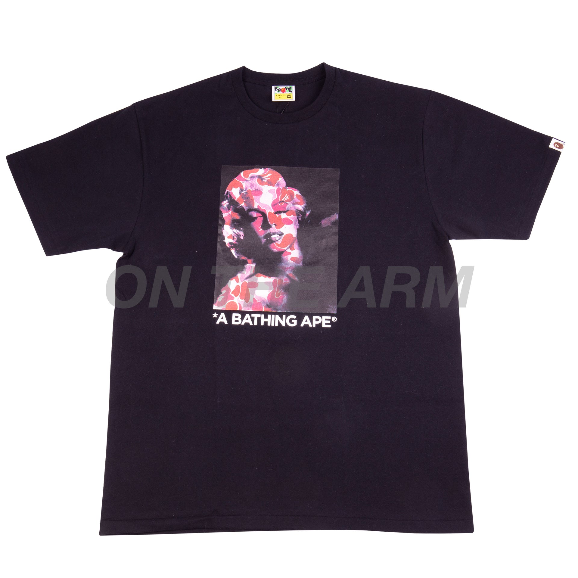Bape Black Marilyn Monroe Portrait Tee