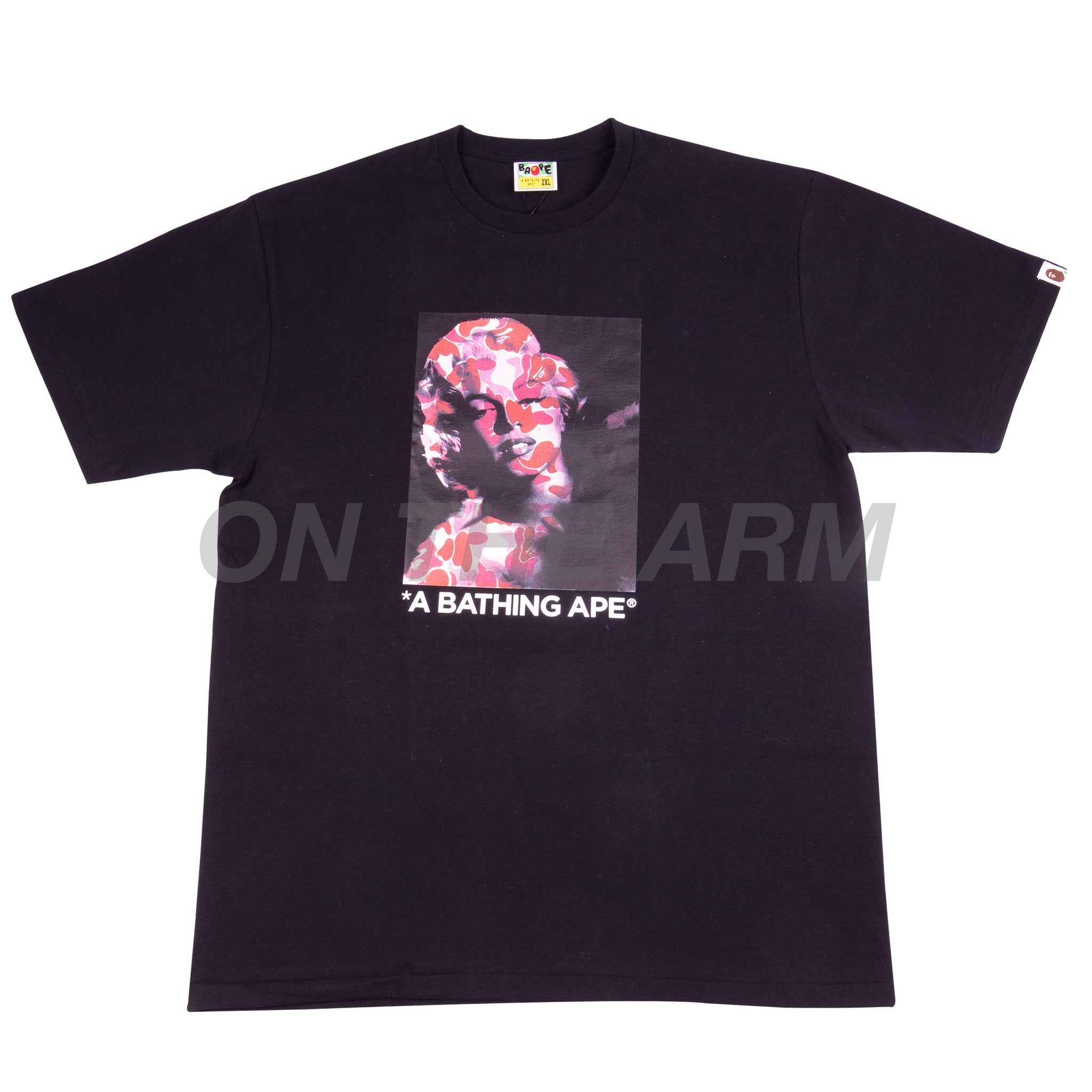 Bape Black Marilyn Monroe Portrait Tee