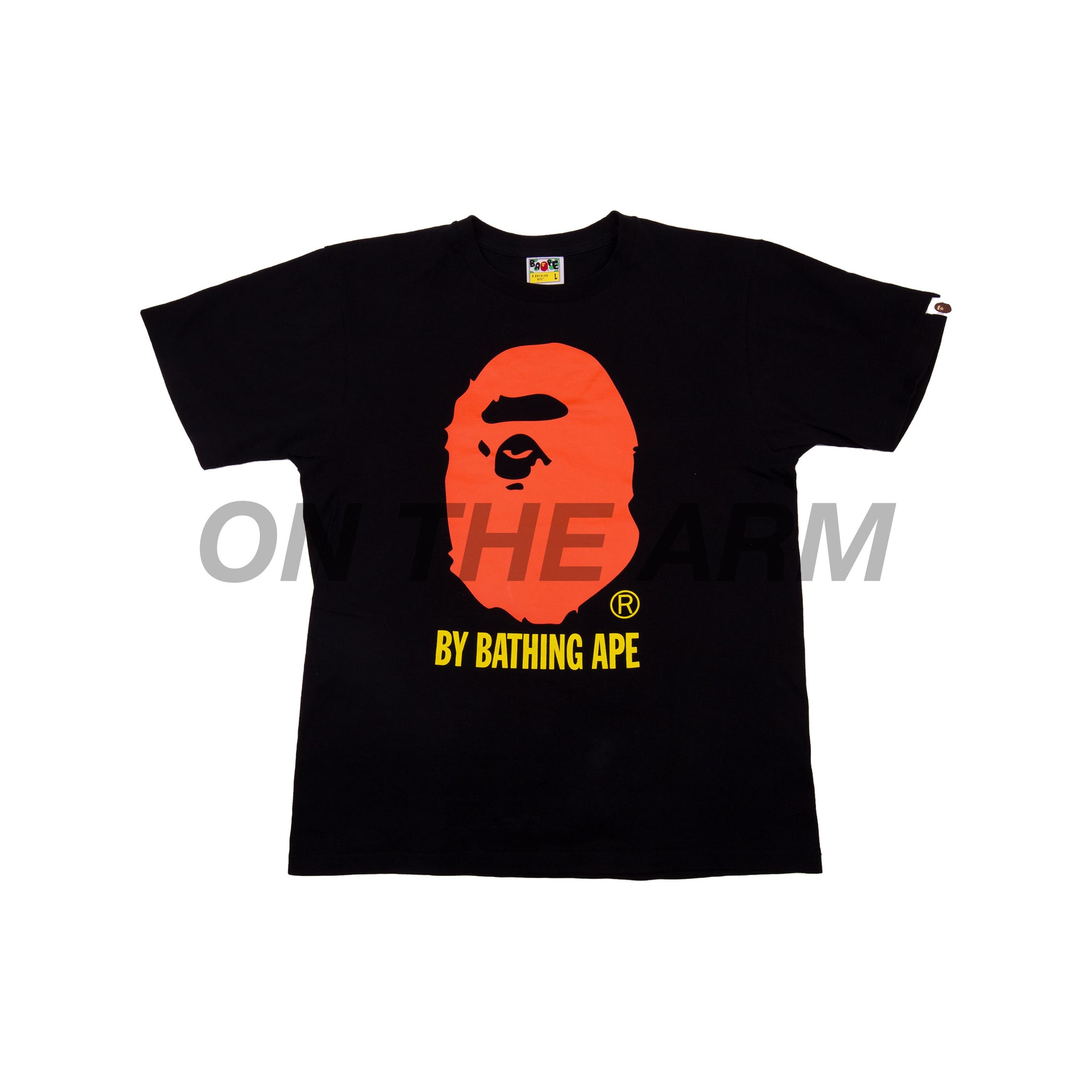 Bape Black/Orange Ape Head Tee