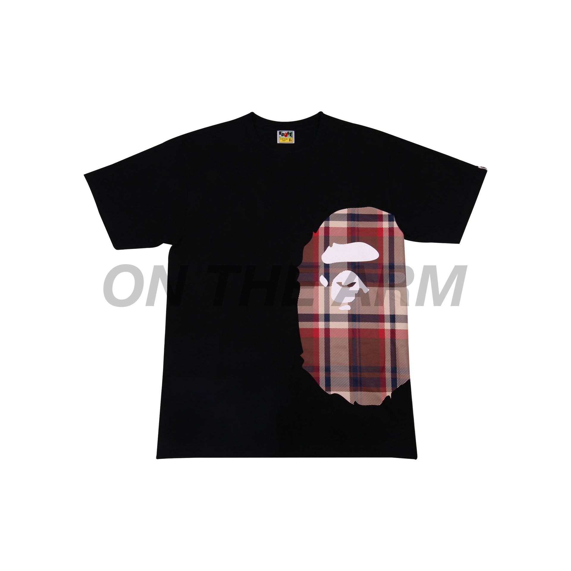 Bape Black Patchwork Side Ape Head Tee