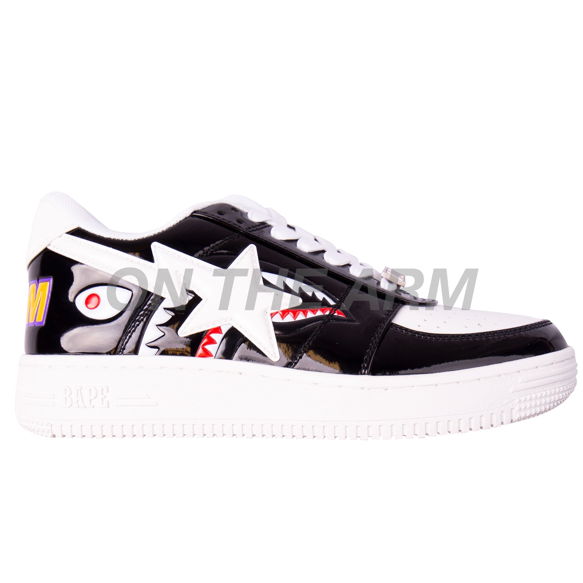 Bape Black Shark Color Block Bapesta