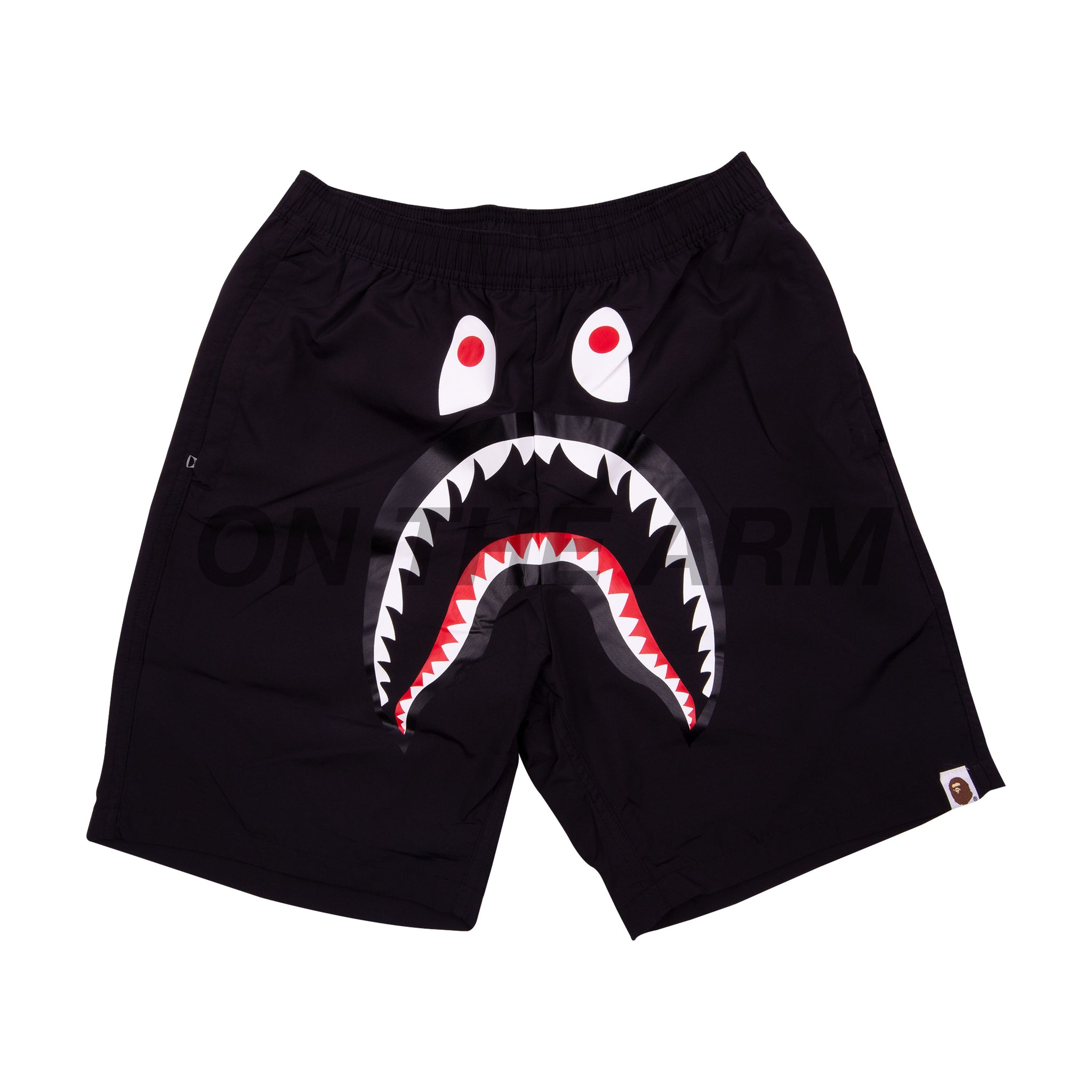 Bape Black Shark Water Shorts