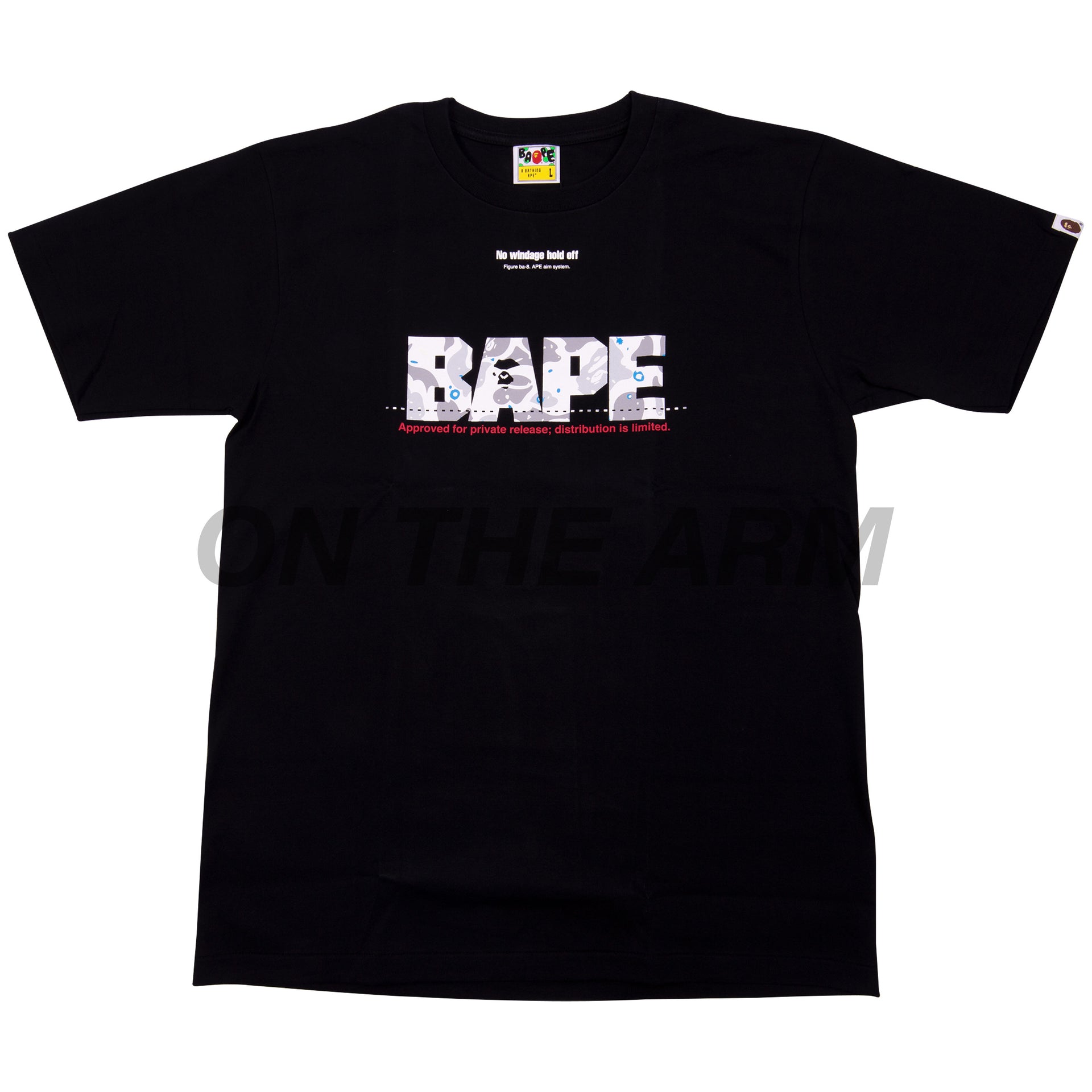 Bape Black Space Camo Hunting Tee