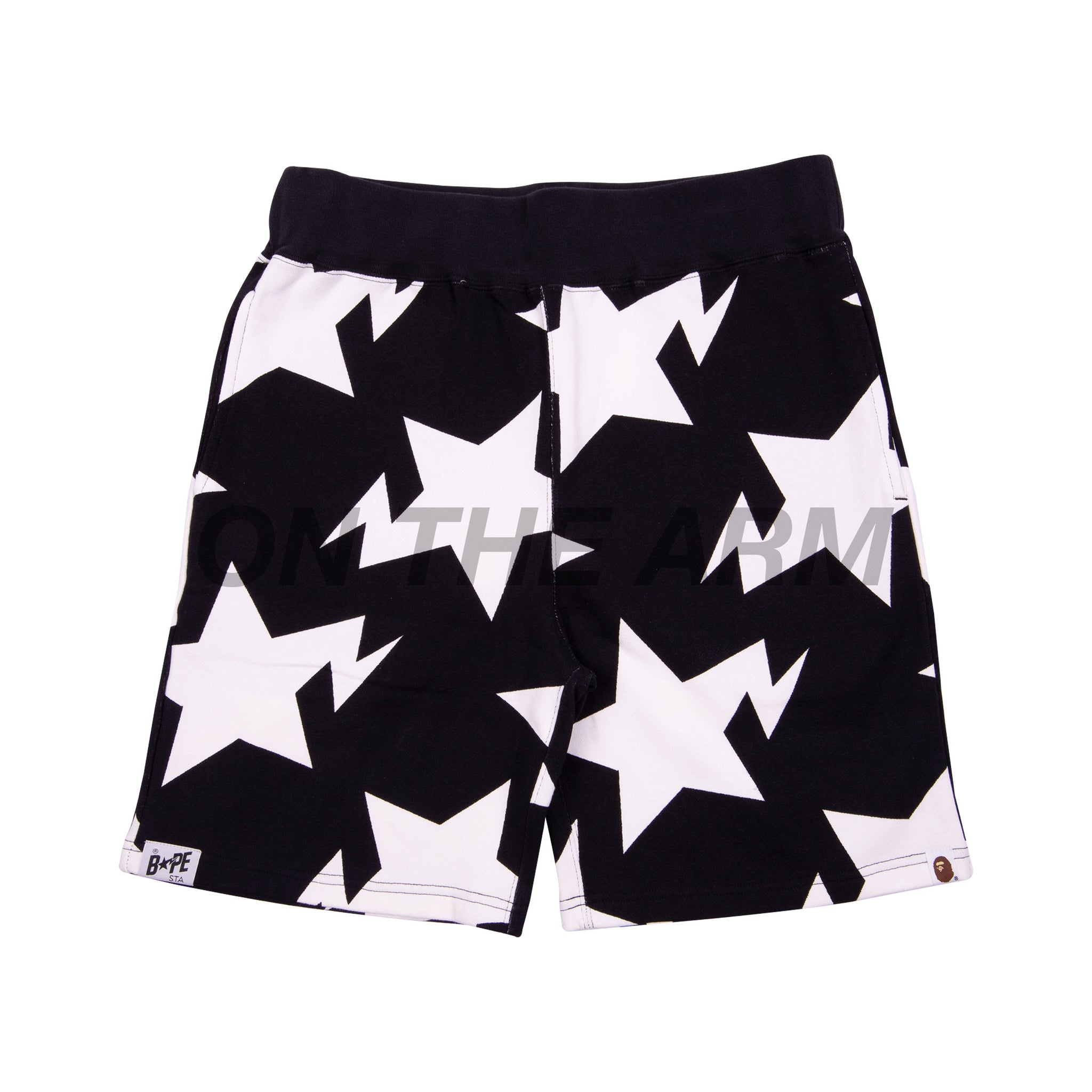Bape Black Sta Pattern Shorts