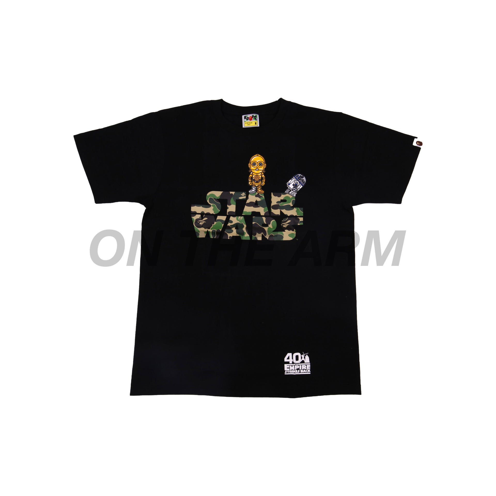 Bape Black Star Wars R2D2 & C3PO Tee