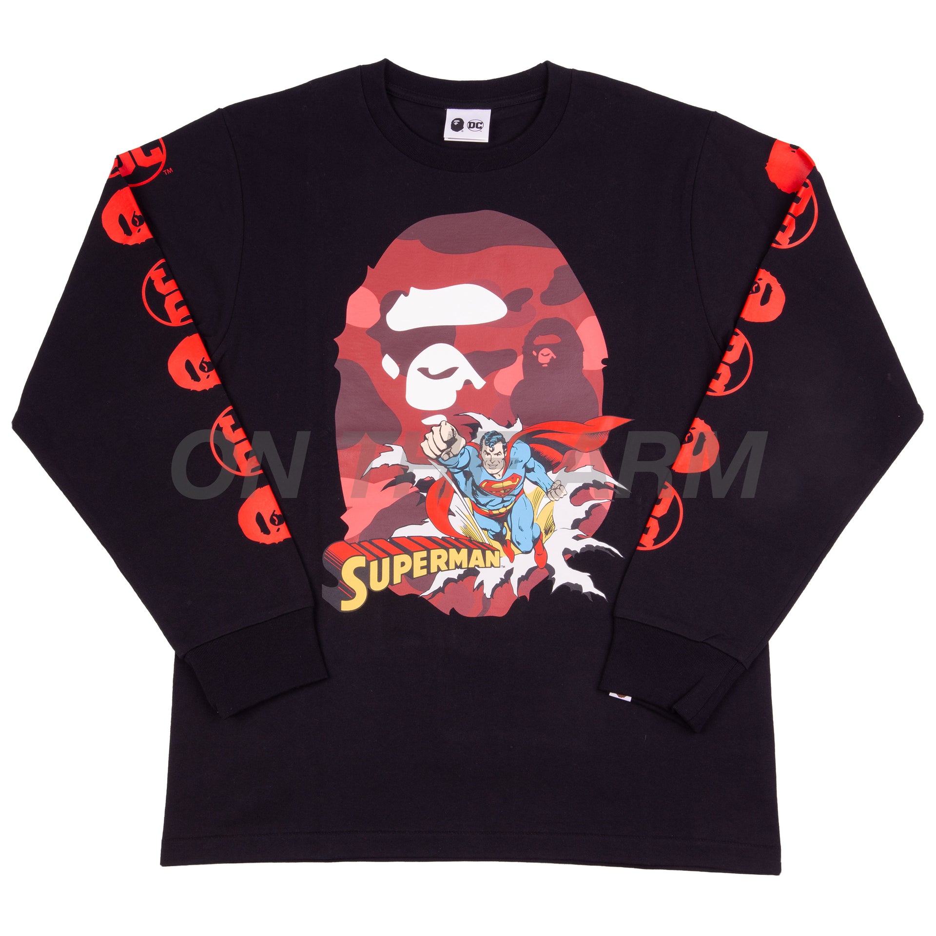 Bape Black Superman L/S