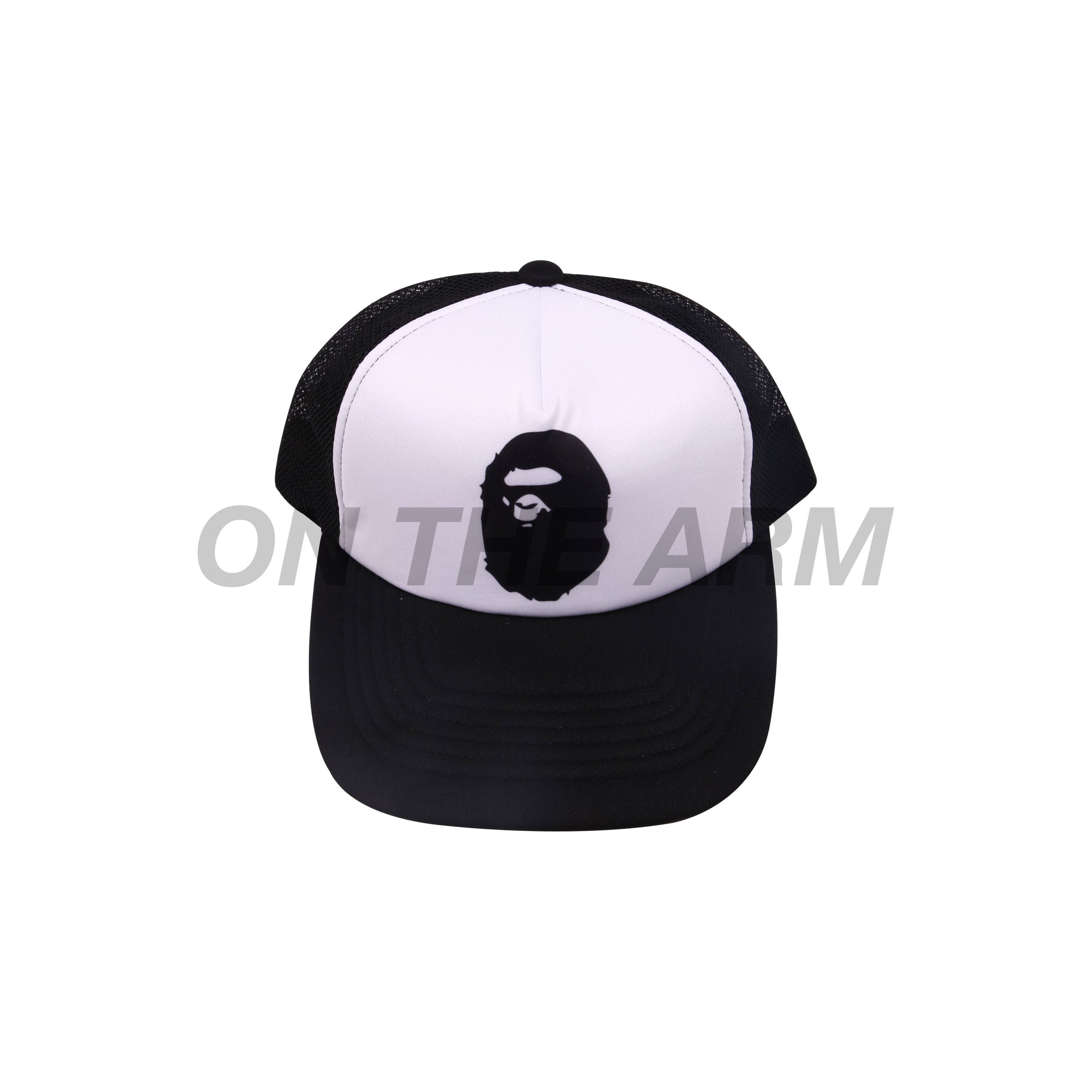 Bape Black Trucker Hat