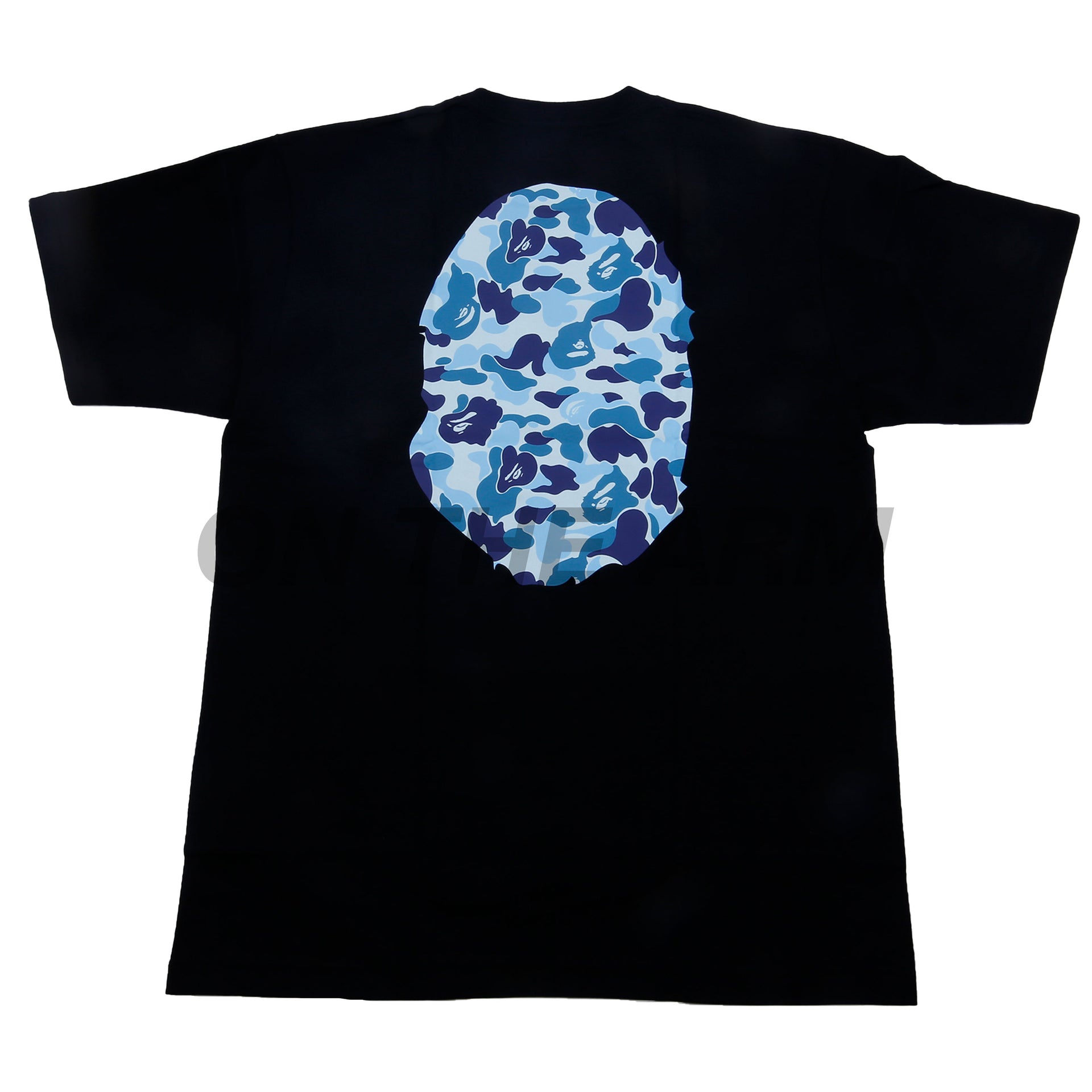 Bape Black/Blue ABC Camo Big Ape Head Tee