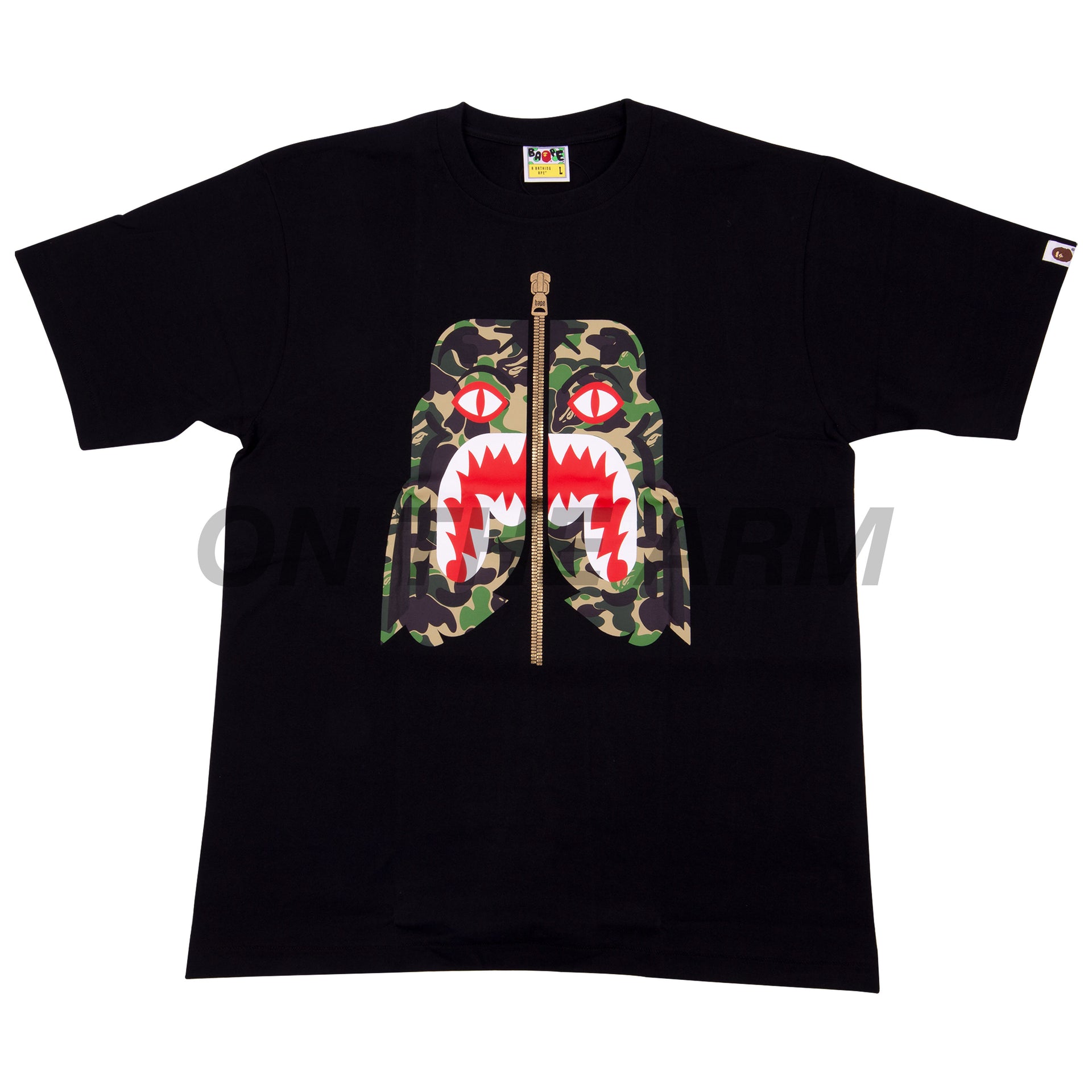 Bape Black/Green ABC Camo Tiger Tee
