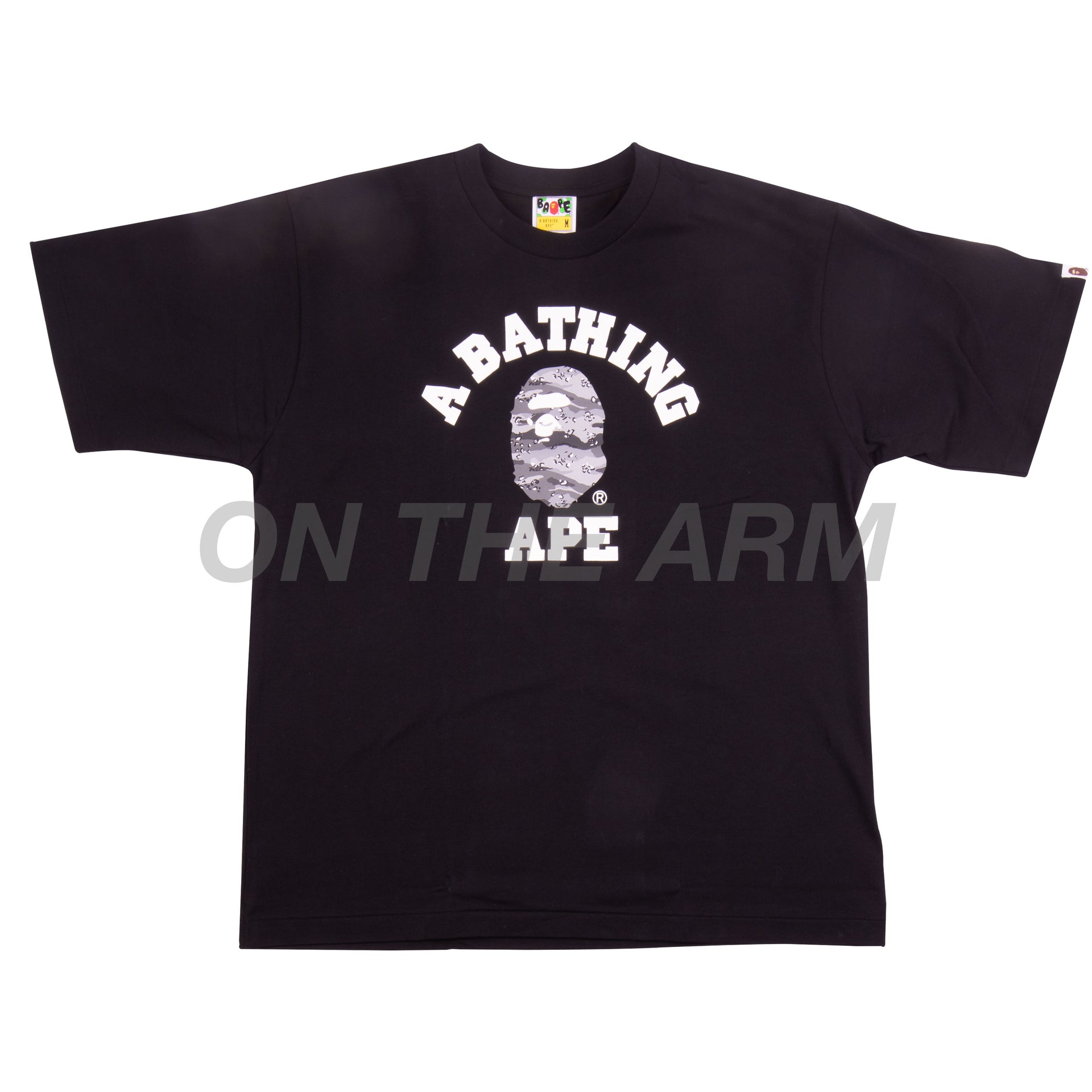 Bape Black/Grey Desert Camo College Tee