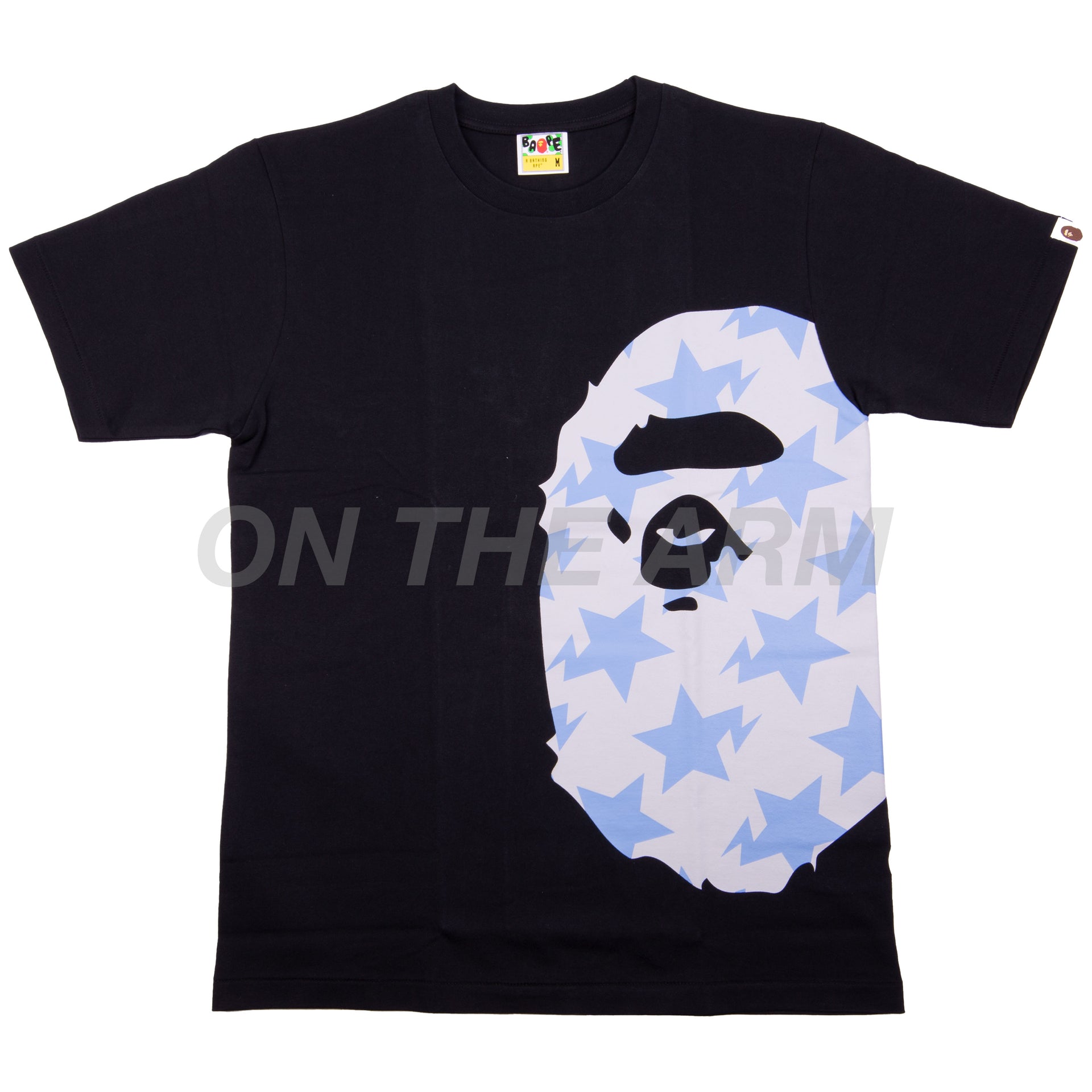 Bape Black/Grey Sta Side Ape Head Tee