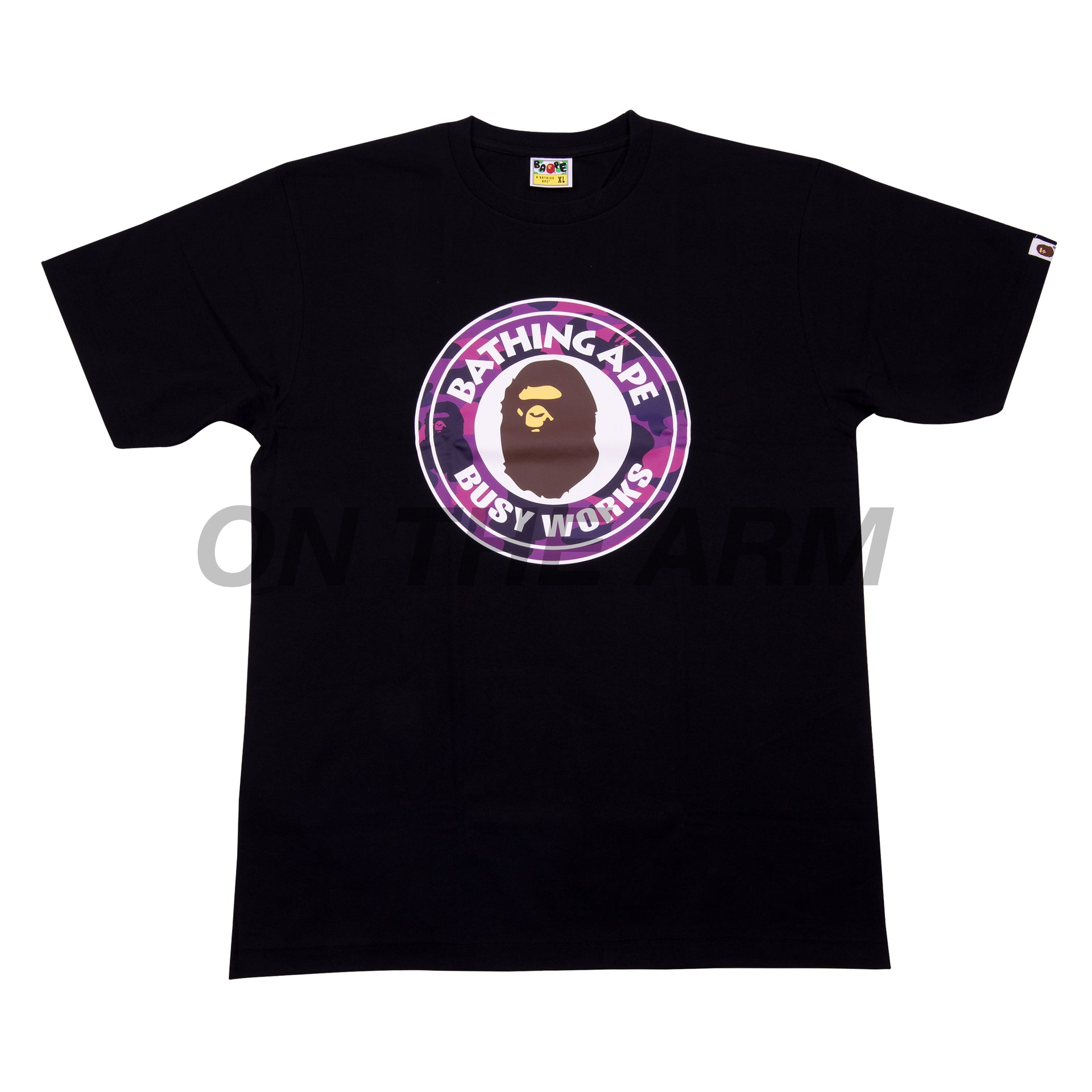 Bape Black/Purple Camo Busy Works Tee