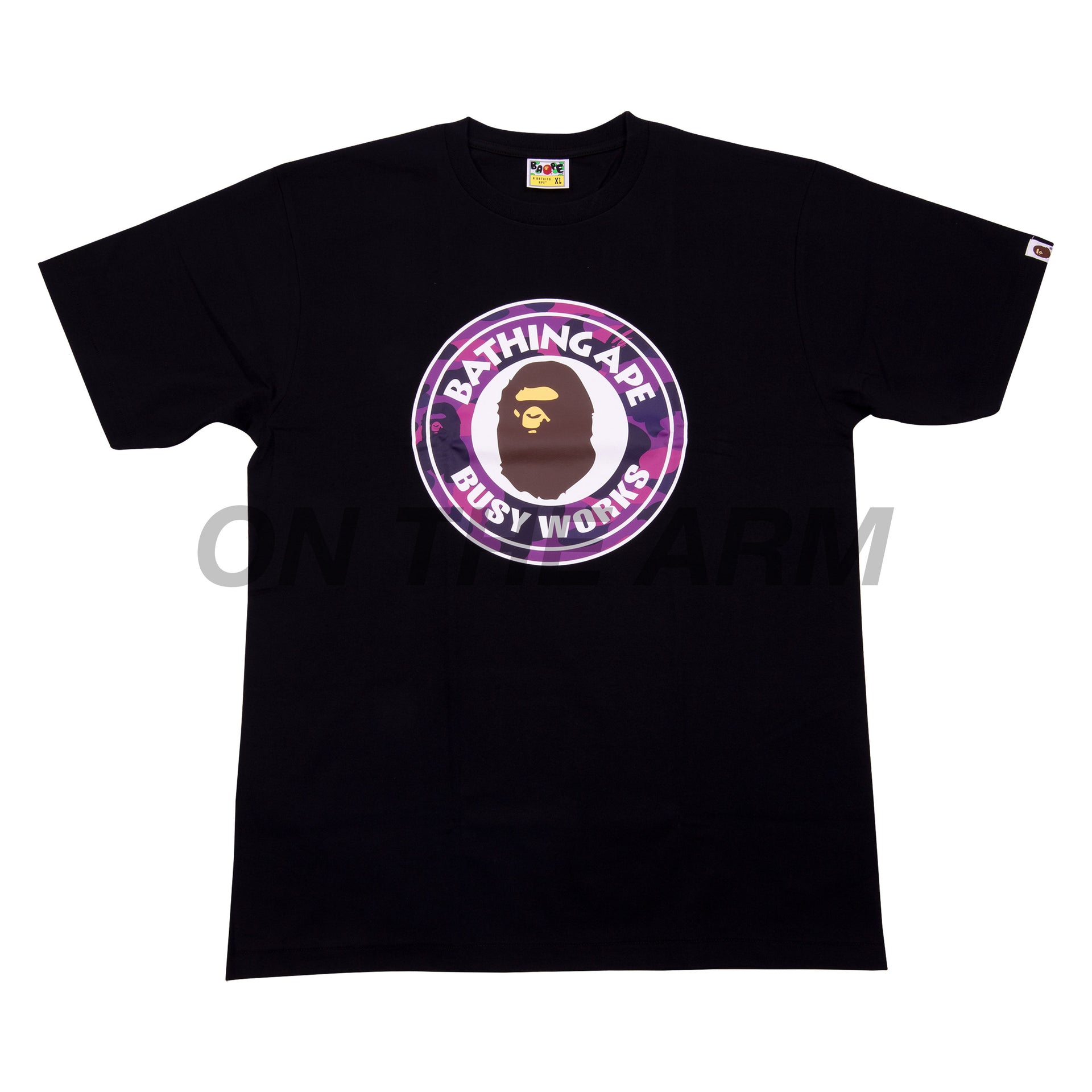 Bape Black/Purple Camo Busy Works Tee