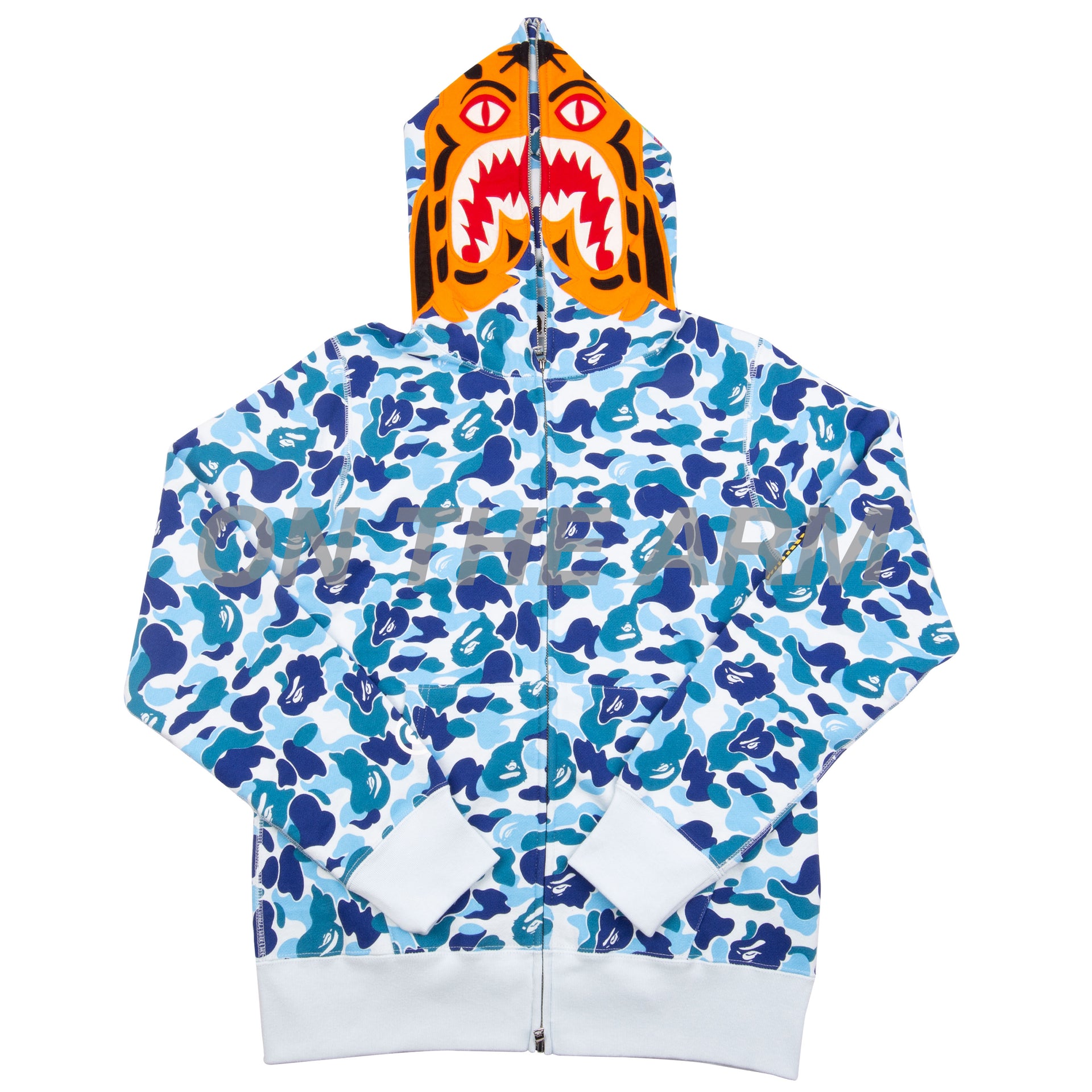 Bape Blue ABC Camo Tiger Full Zip
