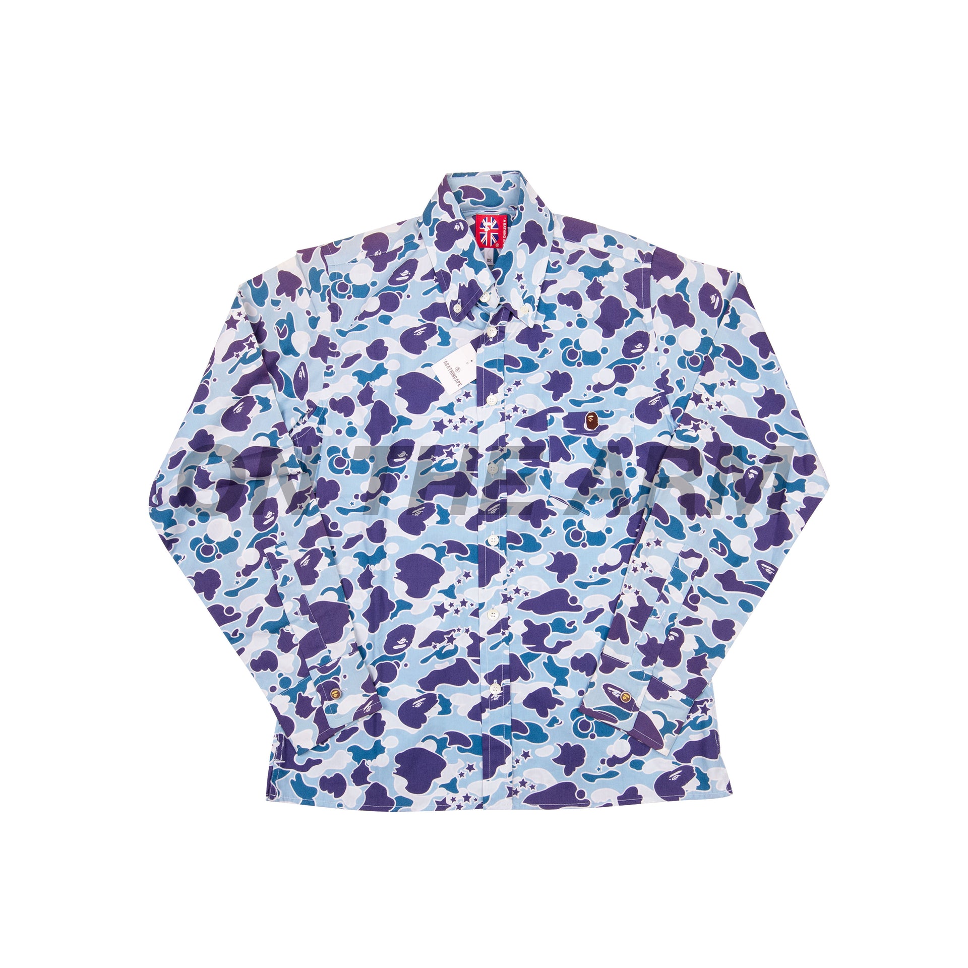 Bape Blue Pysche Camo LS Shirt